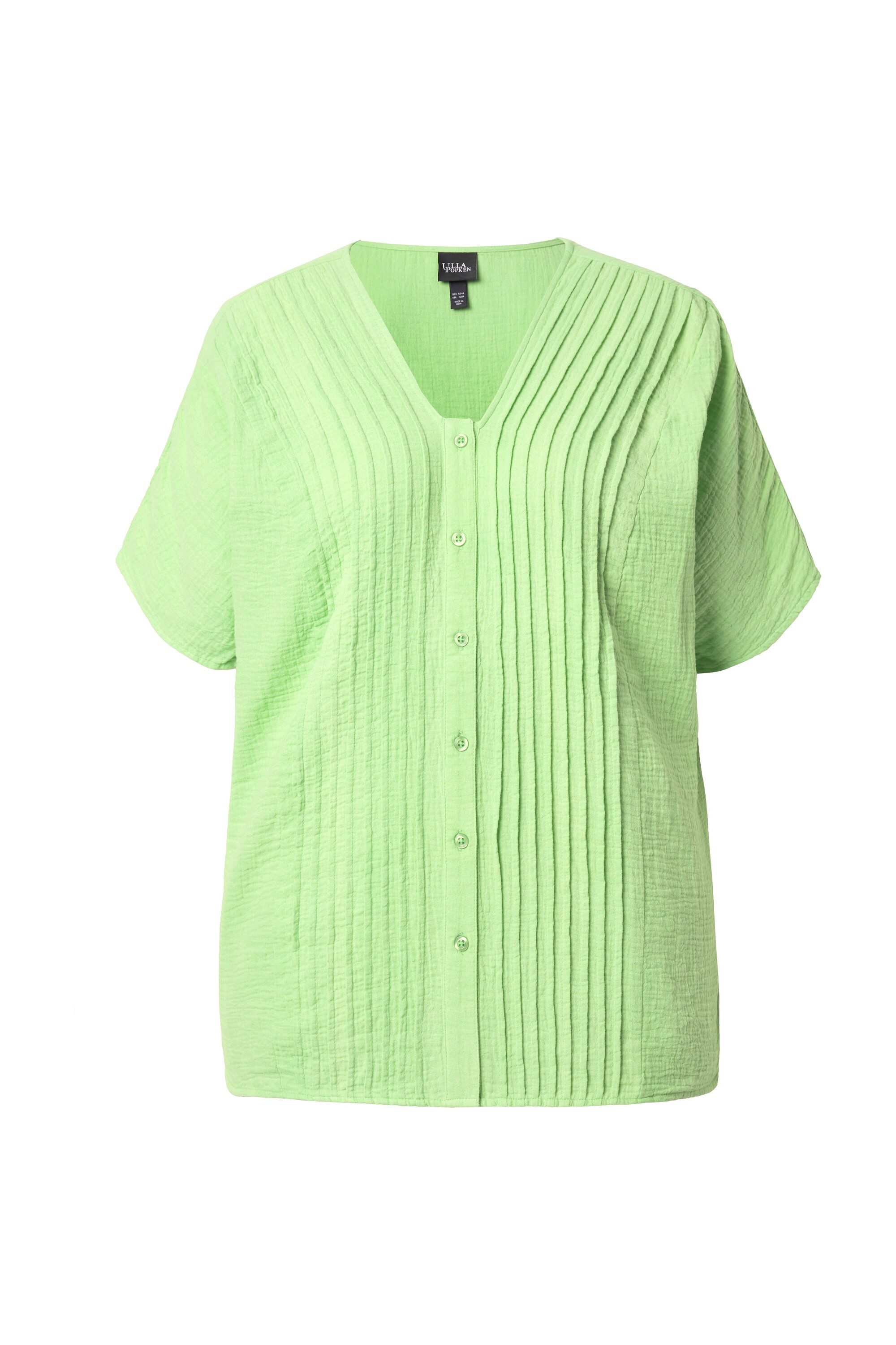 Ulla Popken Druckbluse Musselin-Bluse Oversized Biesen günstig online kaufen