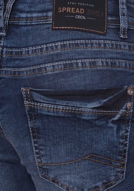 Cecil 5-Pocket-Jeans mit Ziernähten in zwei Farben