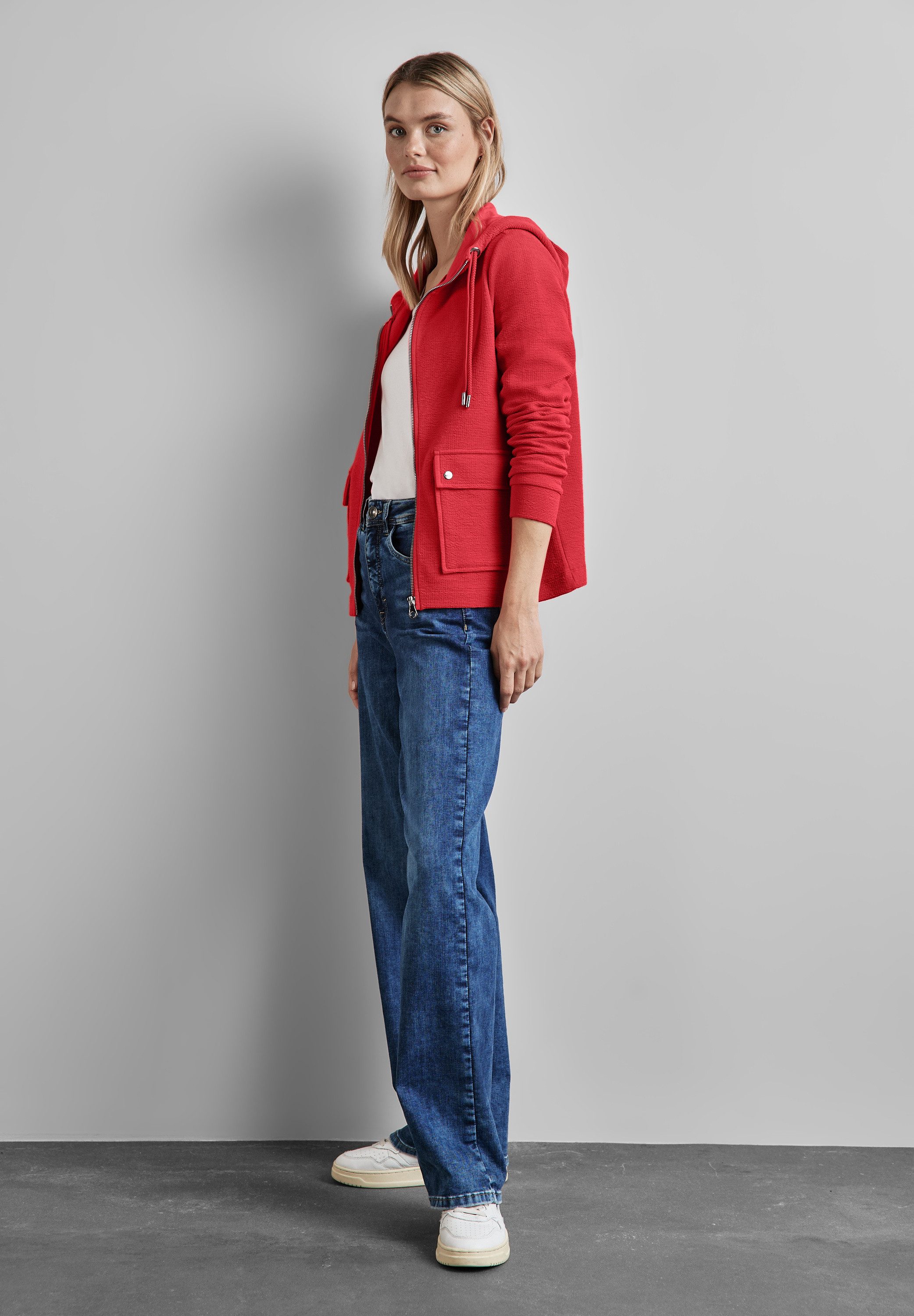 STREET ONE Sweatjacke mit Kapuze