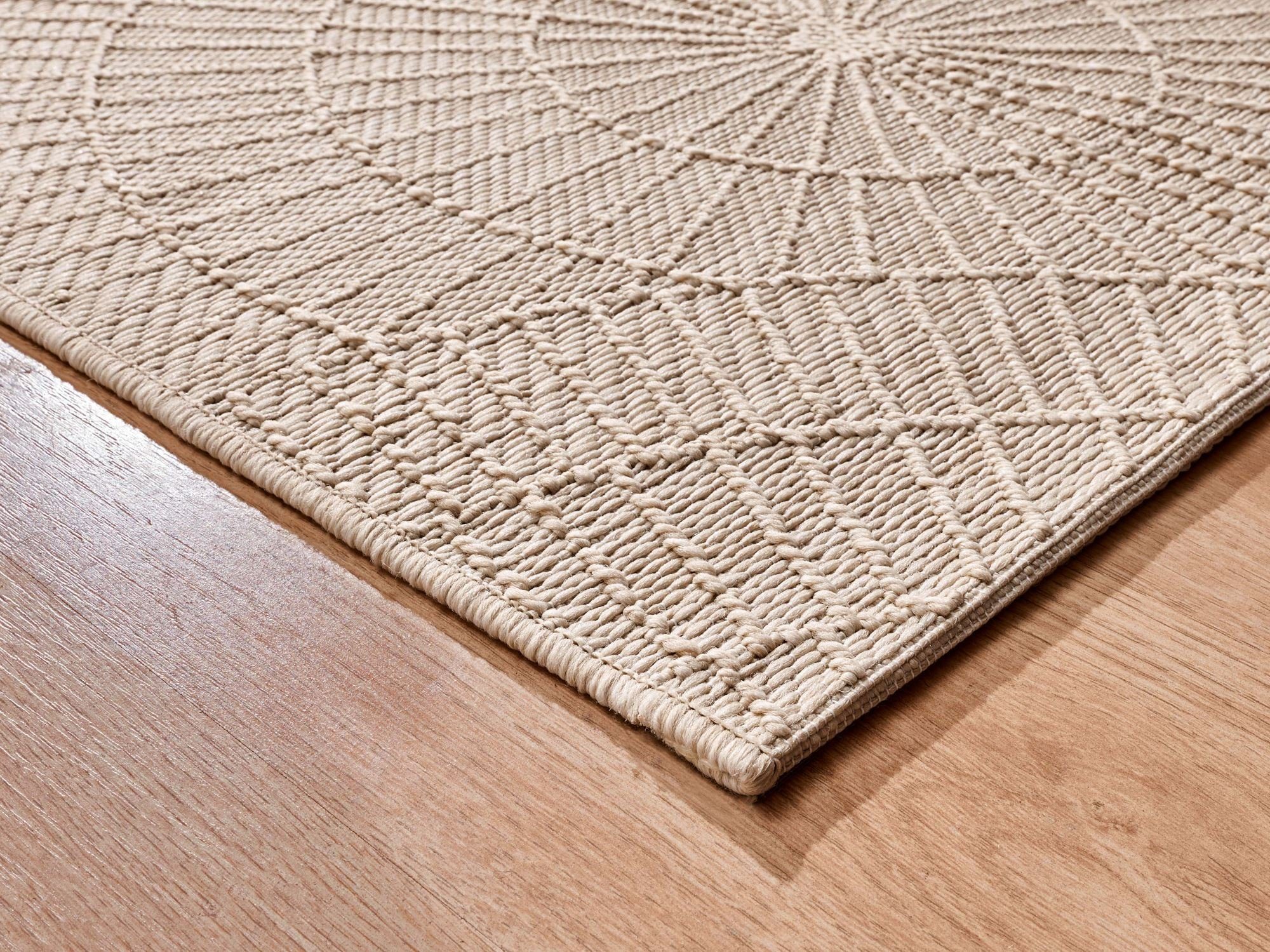 Steffensmeier Teppich Nyland Kreise, Rechteckig, In- und Outdoor, wasserfest