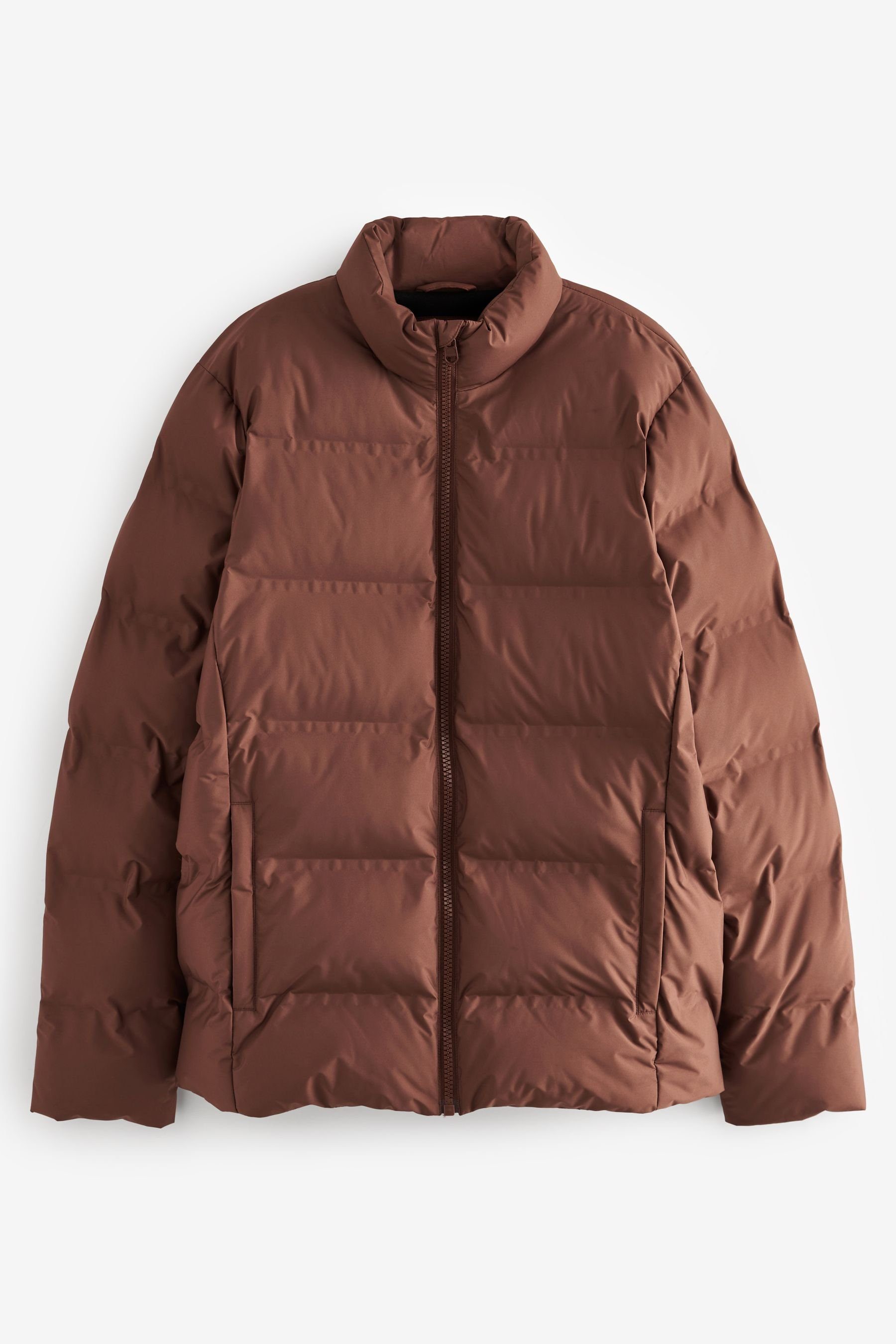 Next Steppjacke Anorak mit Trichterkragen (1-St) Rust Brown