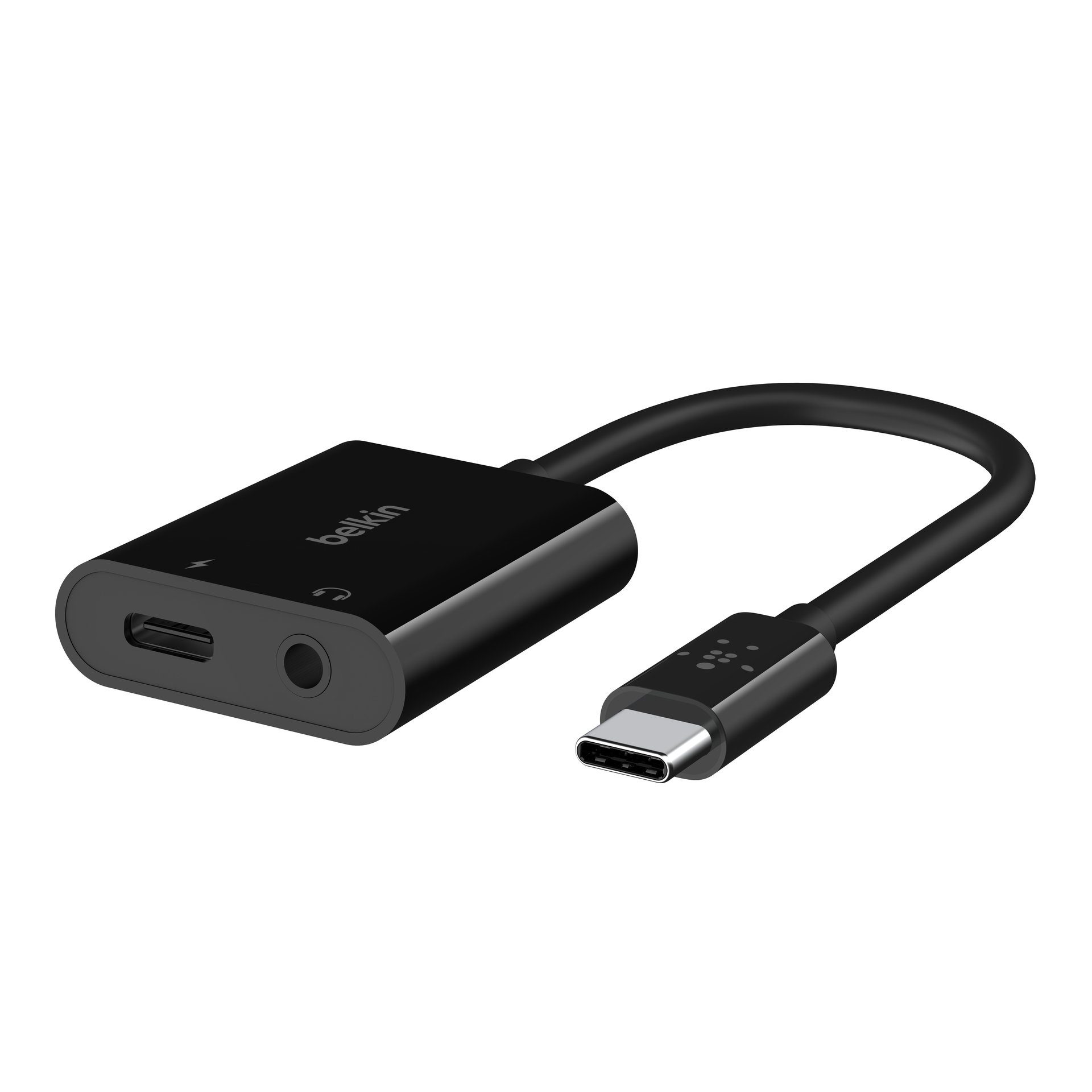 RockStar 3,5mm-Klinken-Audio- und USB-C-Ladeadapter Audio-Adapter