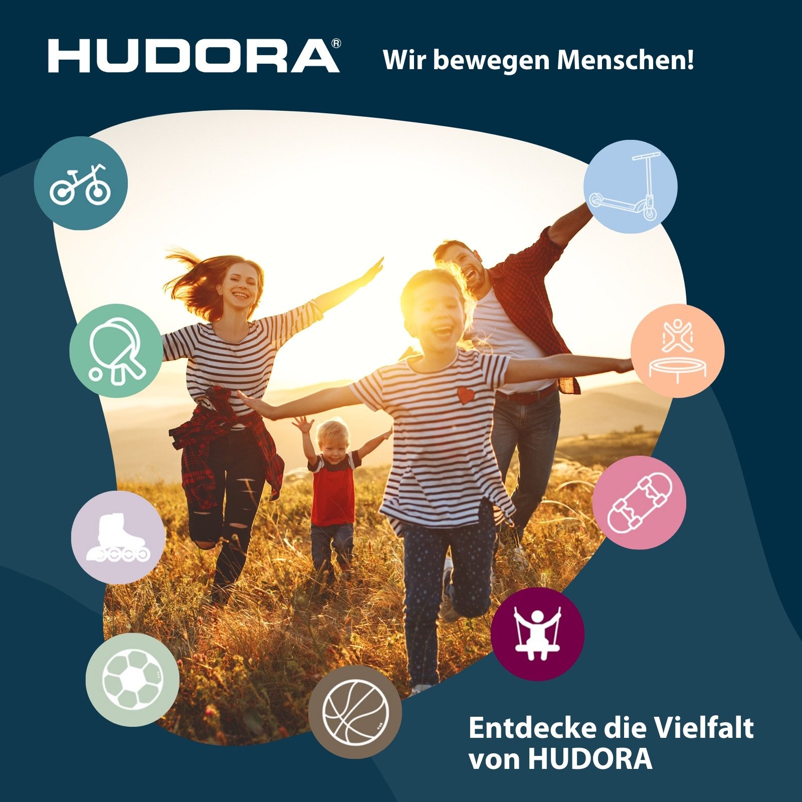 Hudora Turnreck Vario Outdoor/Garten, Reckstange, Turnstange für Kinder & Erwachsene, höhenverstellbar