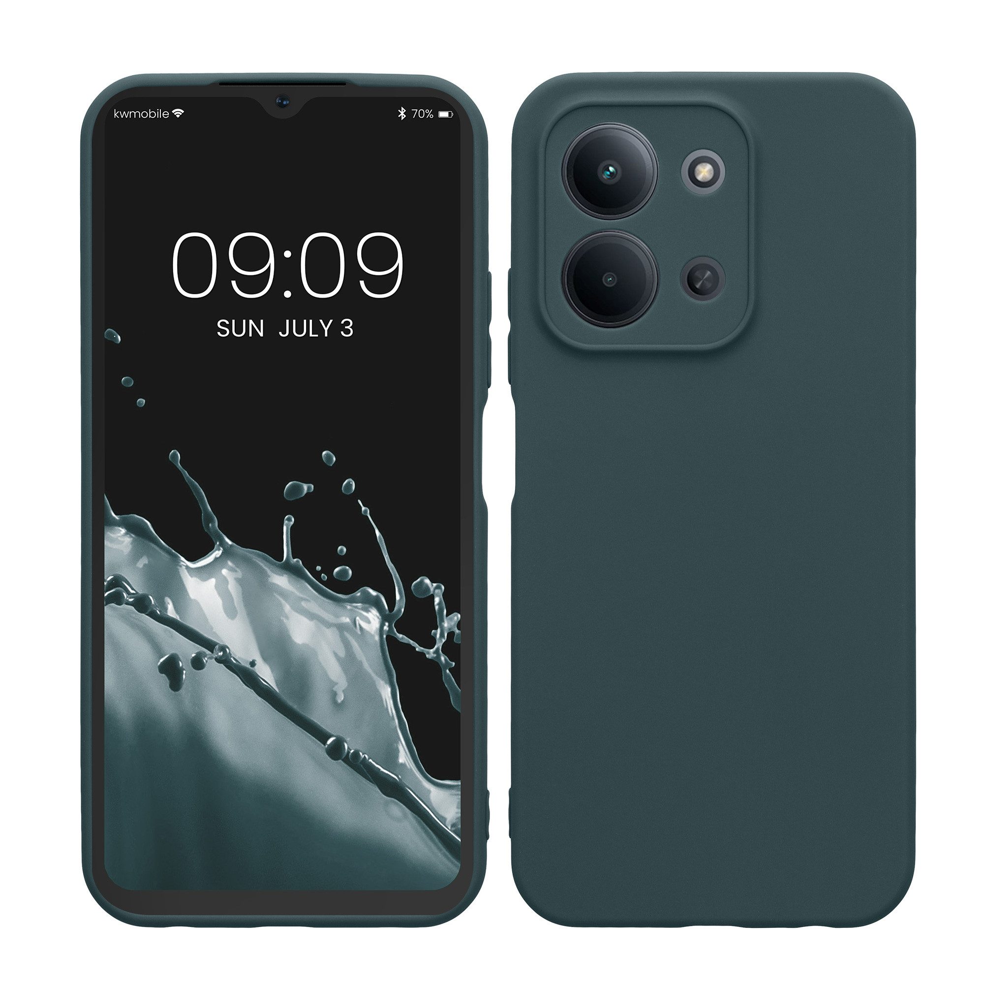 kwmobile Smartphone-Hülle Handyhülle für Xiaomi Redmi 15C 5G Hülle, Weiches Handy Silikon Case - Schutzhülle Cover