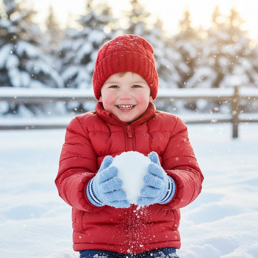 herémood Strickhandschuhe Kinder Strickhandschuhe Winter Acryl Warm Hellblau Jungen Mädchen (Kinderhandschuhe gestrickt – Mädchen Jungen Winter, 2-St., Weiche warme Acryl Handschuhe – Schule Freizeit Outdoor) Elastisch, pflegeleicht & bequem – unisex Kinder Strickhandschuhe