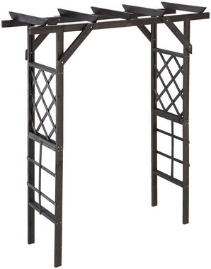 promadino Rosenbogen Pergola Ben, BxTxH: 200x65x208 cm, anthrazit