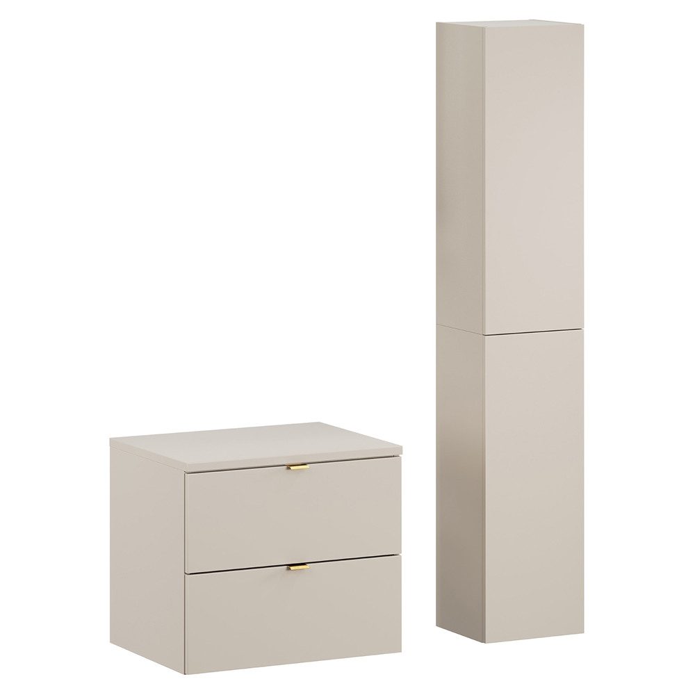 Lomadox Badmöbel-Set DURANGO-56, (Spar-Set, 2-St., Waschtischunterschrank günstig online kaufen