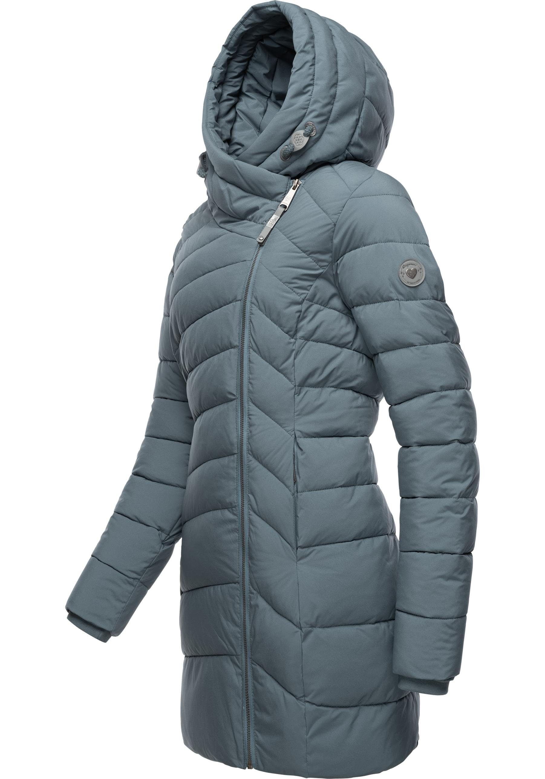 Ragwear Wintermantel Teela Wasserdichter Steppmantel mit hohem Kragen – Bild 2 von 5