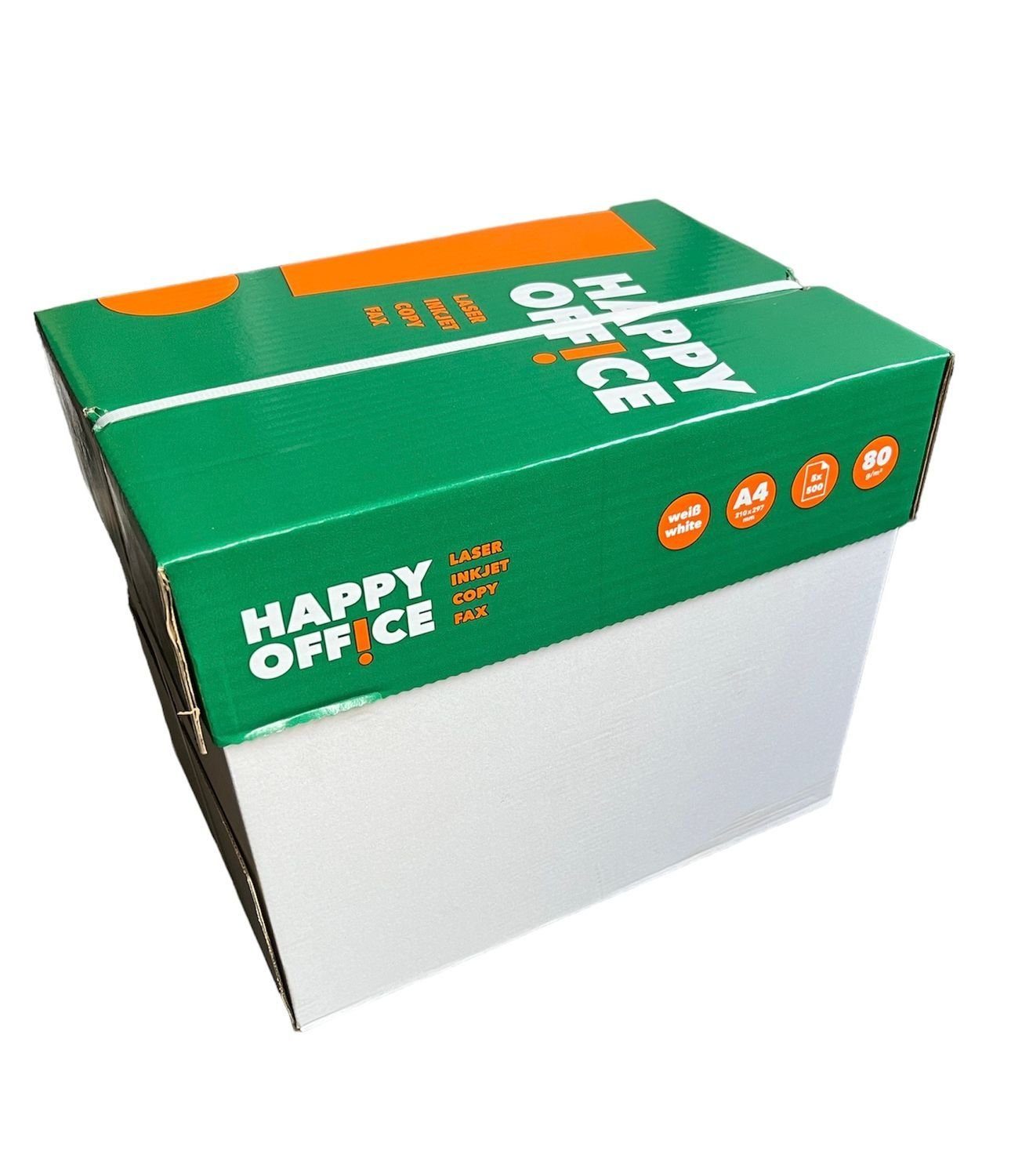 IGEPA group Briefpapier Happy Office Kopierpapier DIN A4 Drucker 2500 Blatt weiß ohne Linien