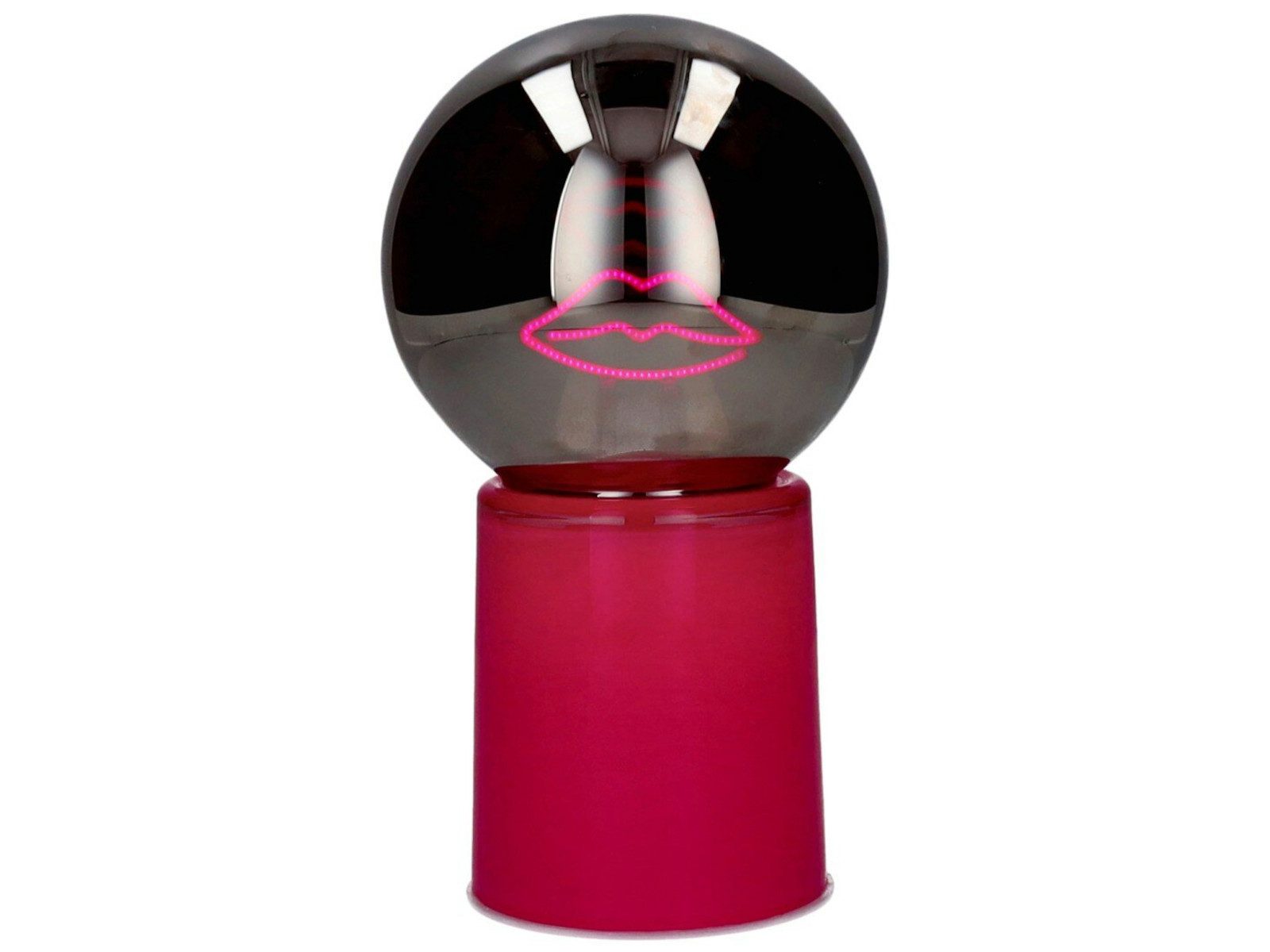 Giftcompany LED-Dekofigur Glowmance LED-Leuchtkugel Neonlicht Lippen pink 21cm