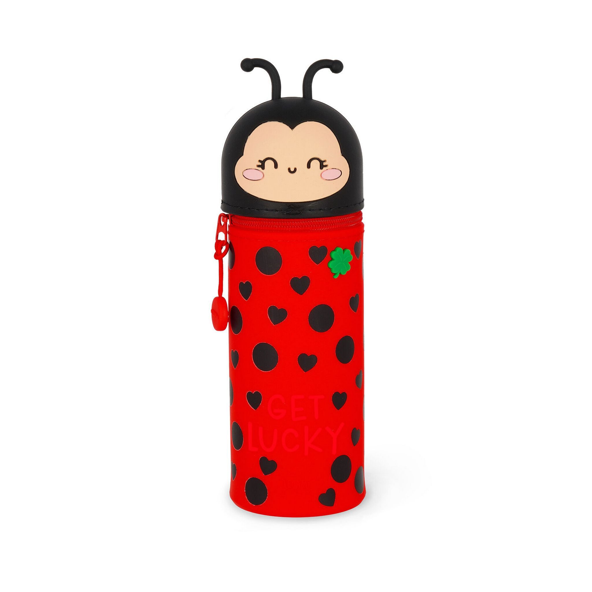 Legami Federmäppchen LEGAMI Federmäppchen und Stiftehalter 2-IN-1 Motiv LADYBUG Marienkäfer