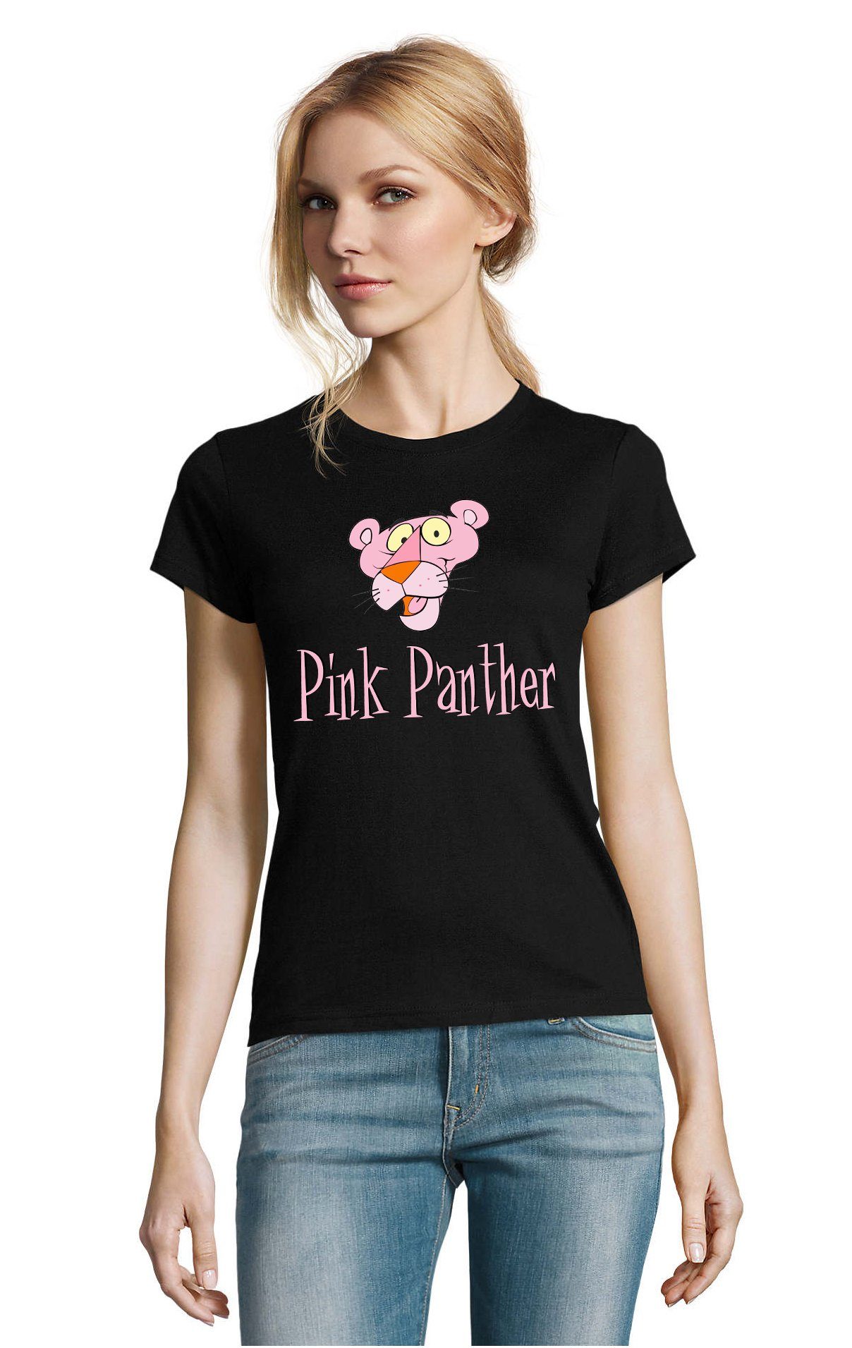 Blondie & Brownie T-Shirt Damen Pink Panther Rosarote Inspector Comic Cartoon
