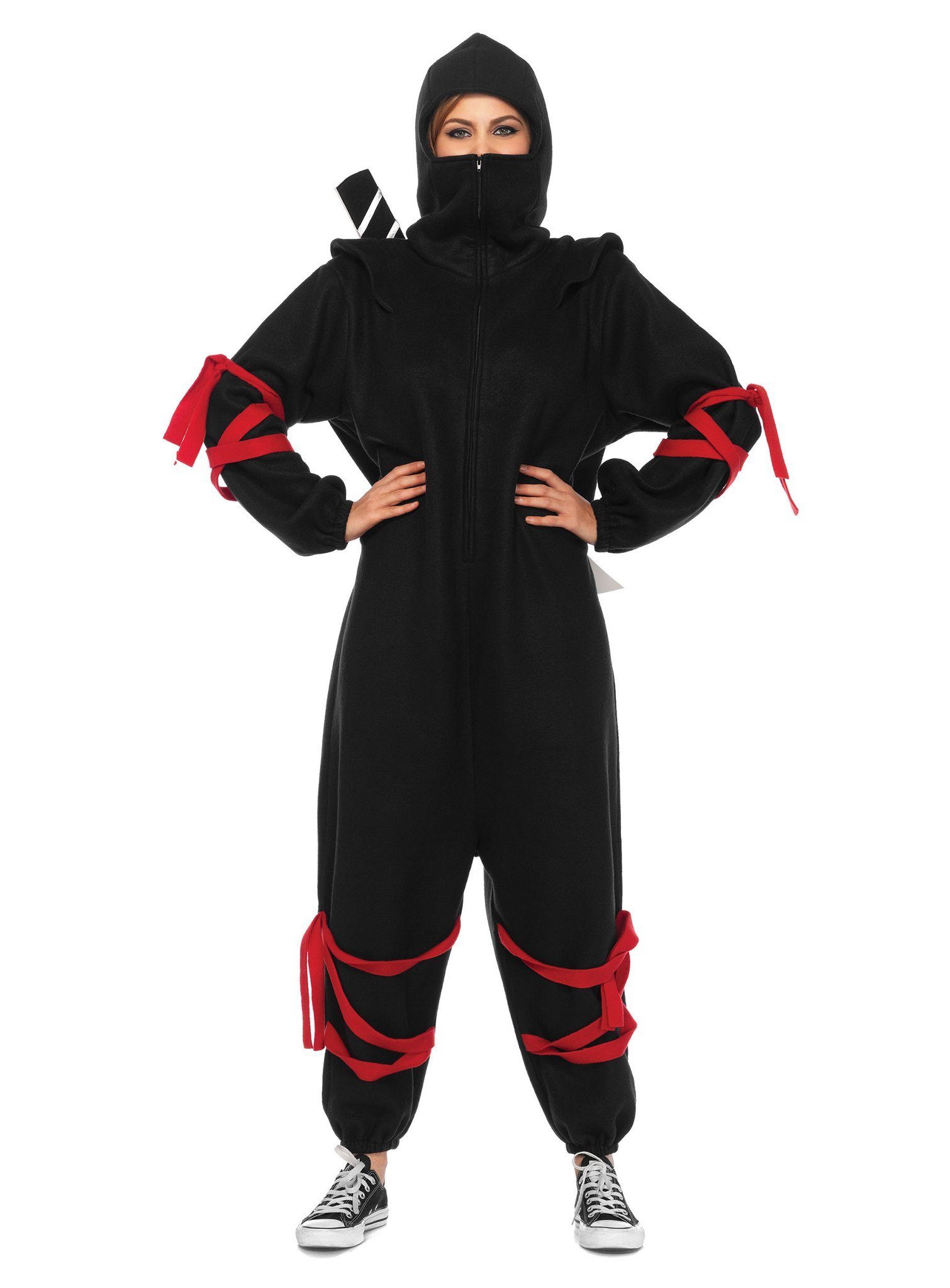 Kostüm Ninja Overall Karneval Faschingskostüm Damen Herre