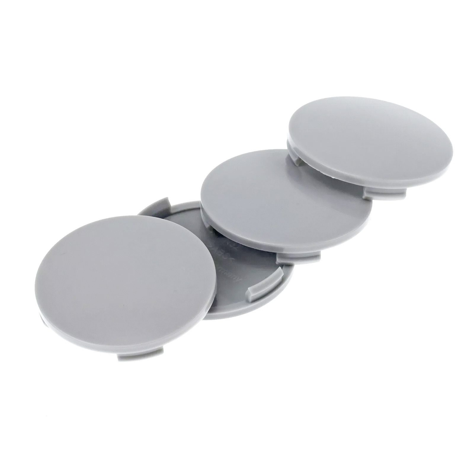 BRANDT AUTOMOTIVE Wheel Cap 4X 64mm Hub Caps Grey Domed for Alutec Rial Anzio