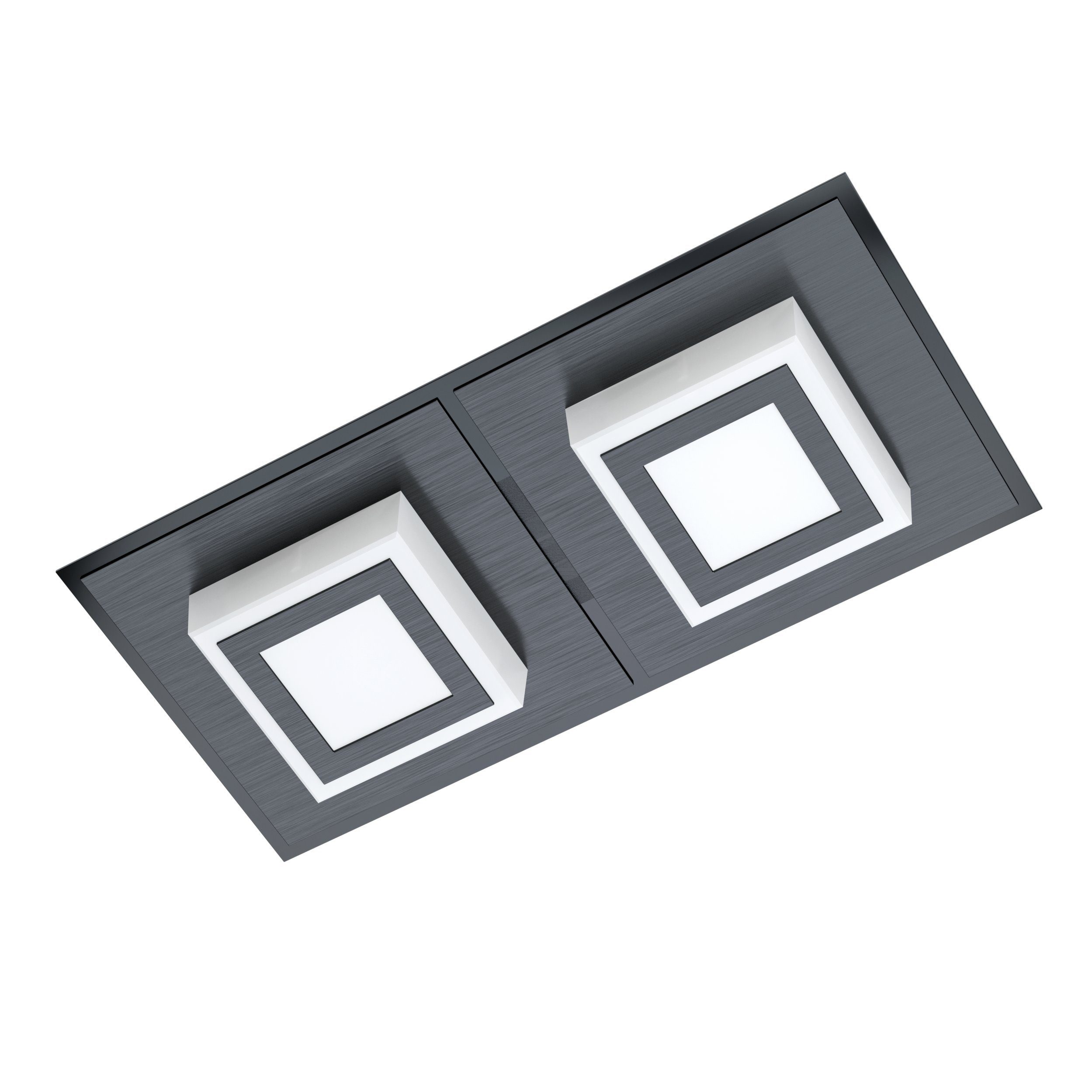 EGLO LED Deckenleuchte Masiano 1, Leuchtmittel inklusive, Wandlampe, Deckenlampe, Stahl, modern, Kunststoff, Wohnzimmerlampe