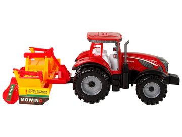 LEAN Toys Spielzeug-Traktor Traktor Anhänger Grubberantrieb Landwirtschaft Spielzeug Gruber