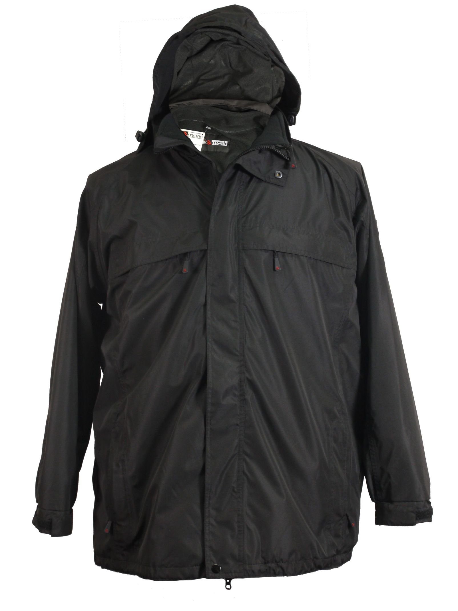 3-in-1-Funktionsjacke 3in1 Jacke Lech in Übergröße, schwarz