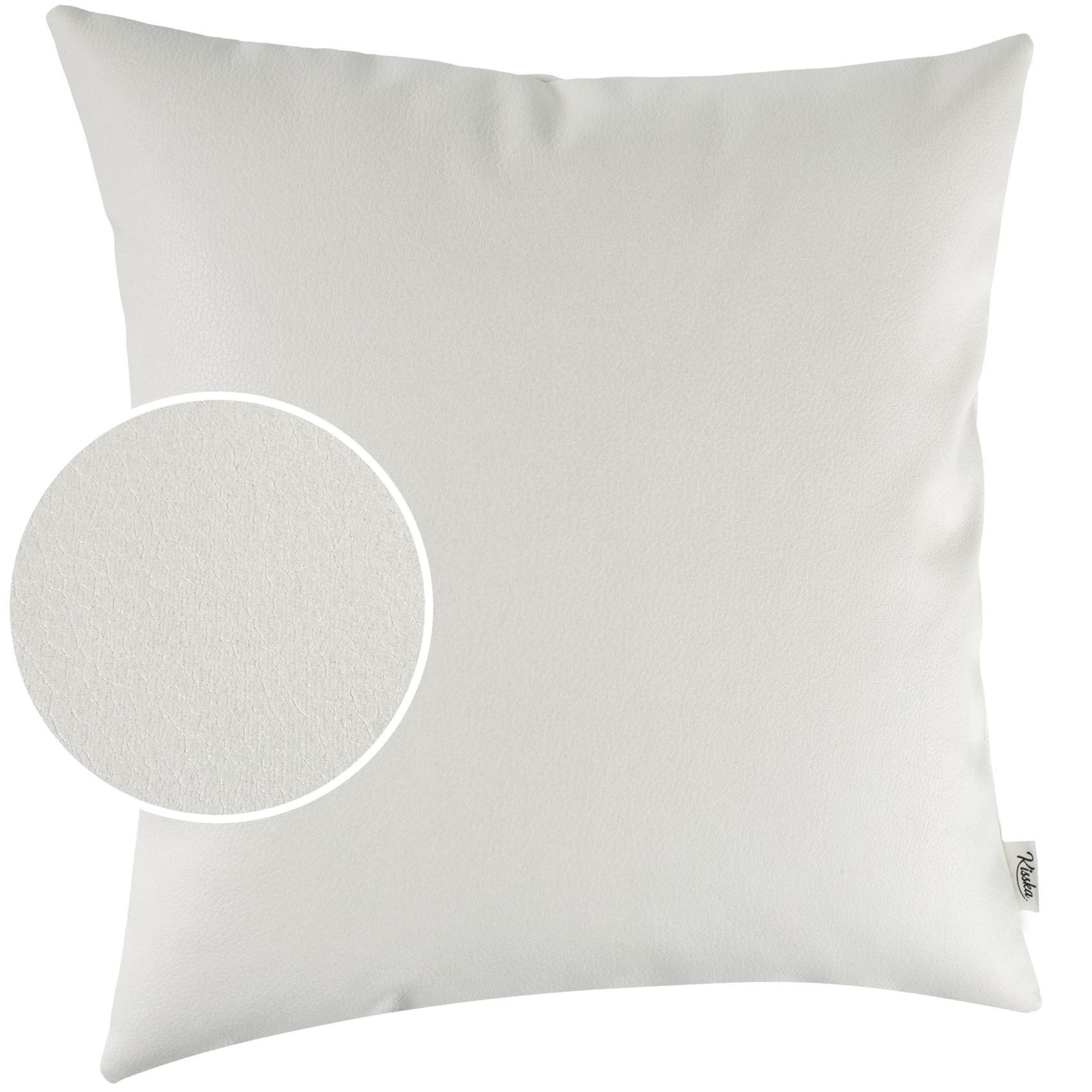 Kisska Dekokissen Kissenhülle KUMO atmungsaktive Kunstleder Kissenbezug Zie günstig online kaufen