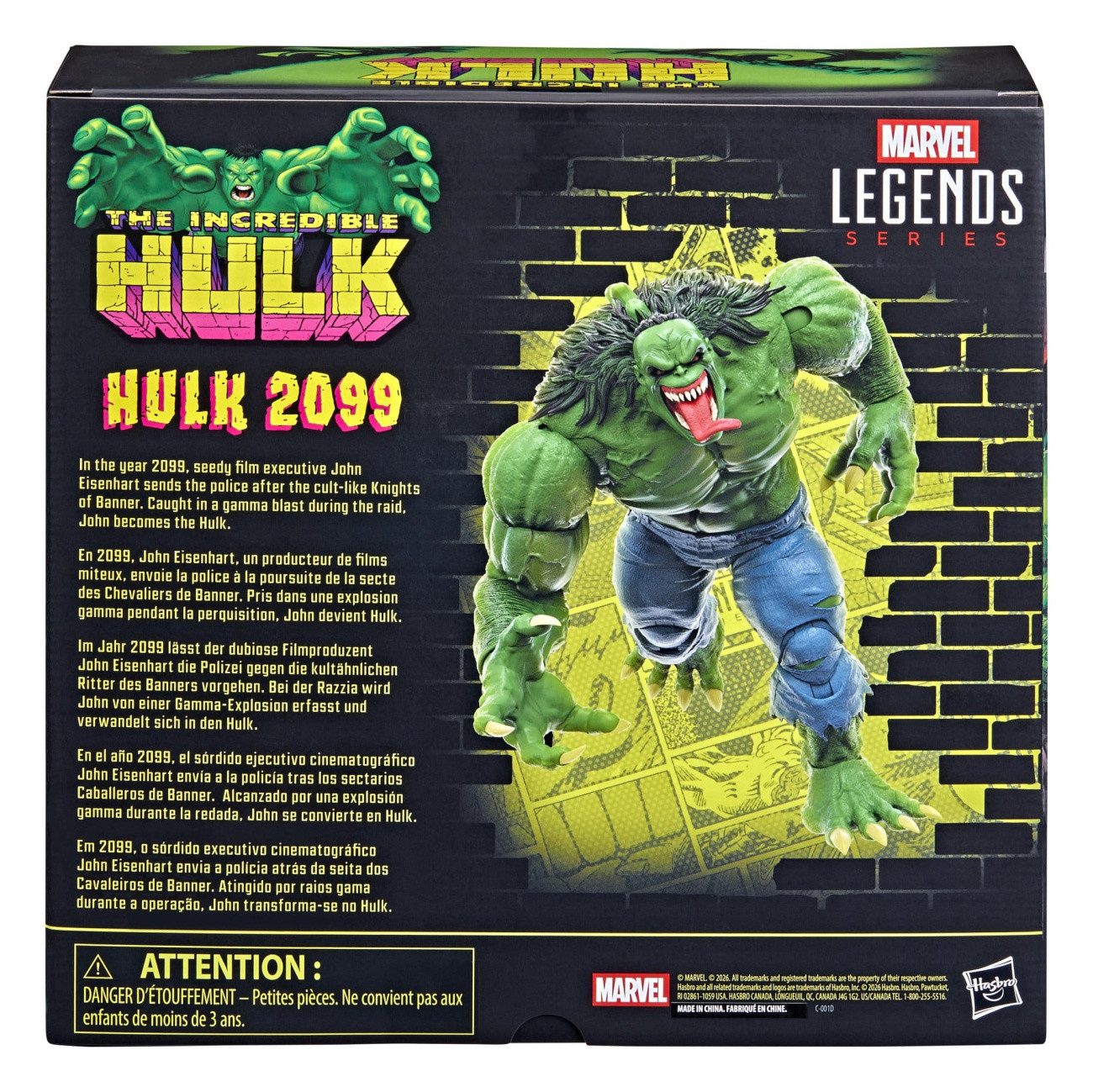 Hasbro Actionfigur The Incredible Hulk Marvel Legends Actionfigur Hulk 2099 15 cm