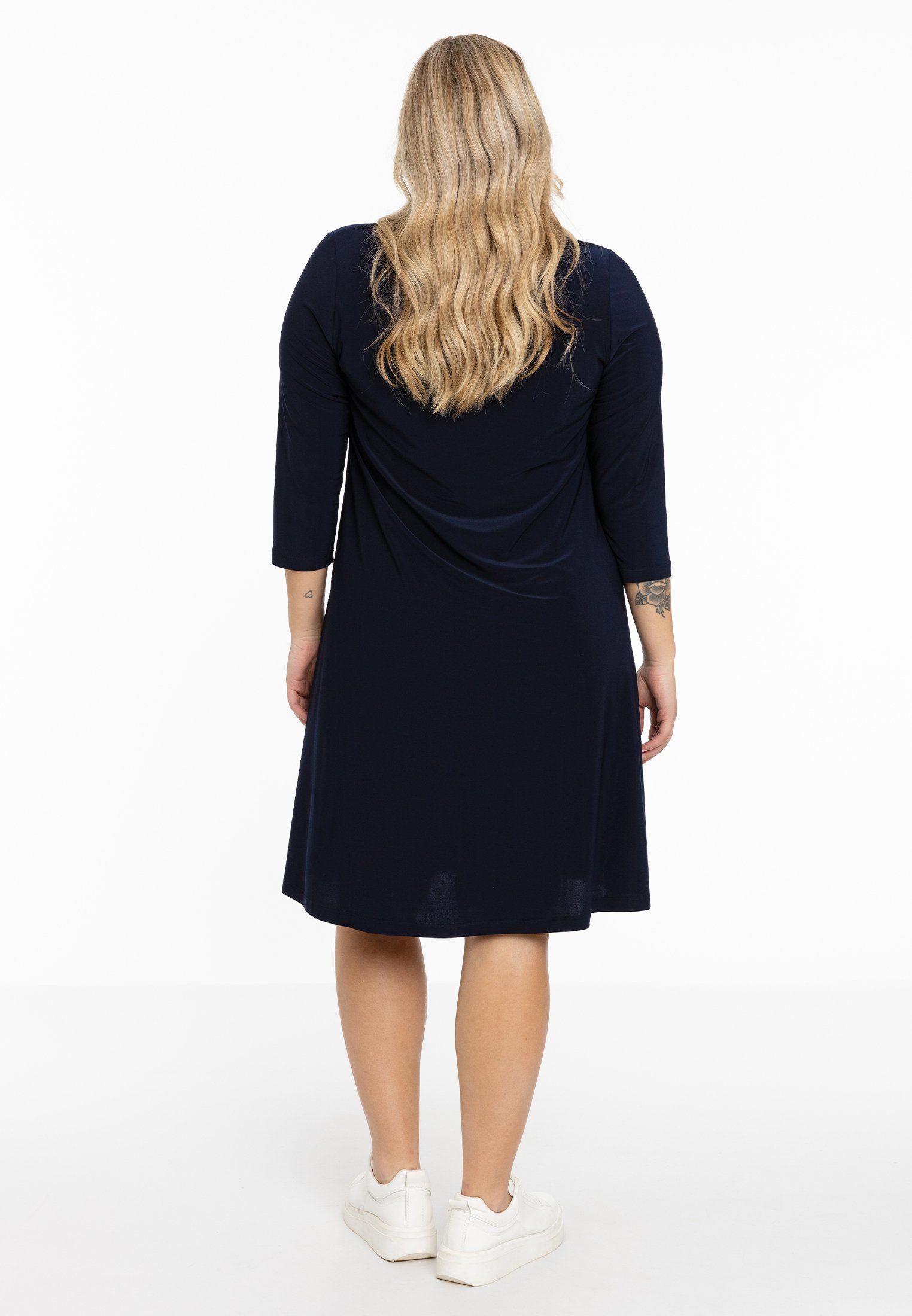 YOEK A-Linien-Kleid Damen Kleid Große Größen Bio-Baumwolle