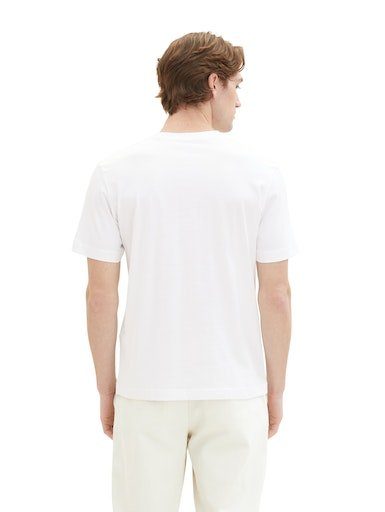 TOM TAILOR Seite der white mit an Logoprint T-Shirt