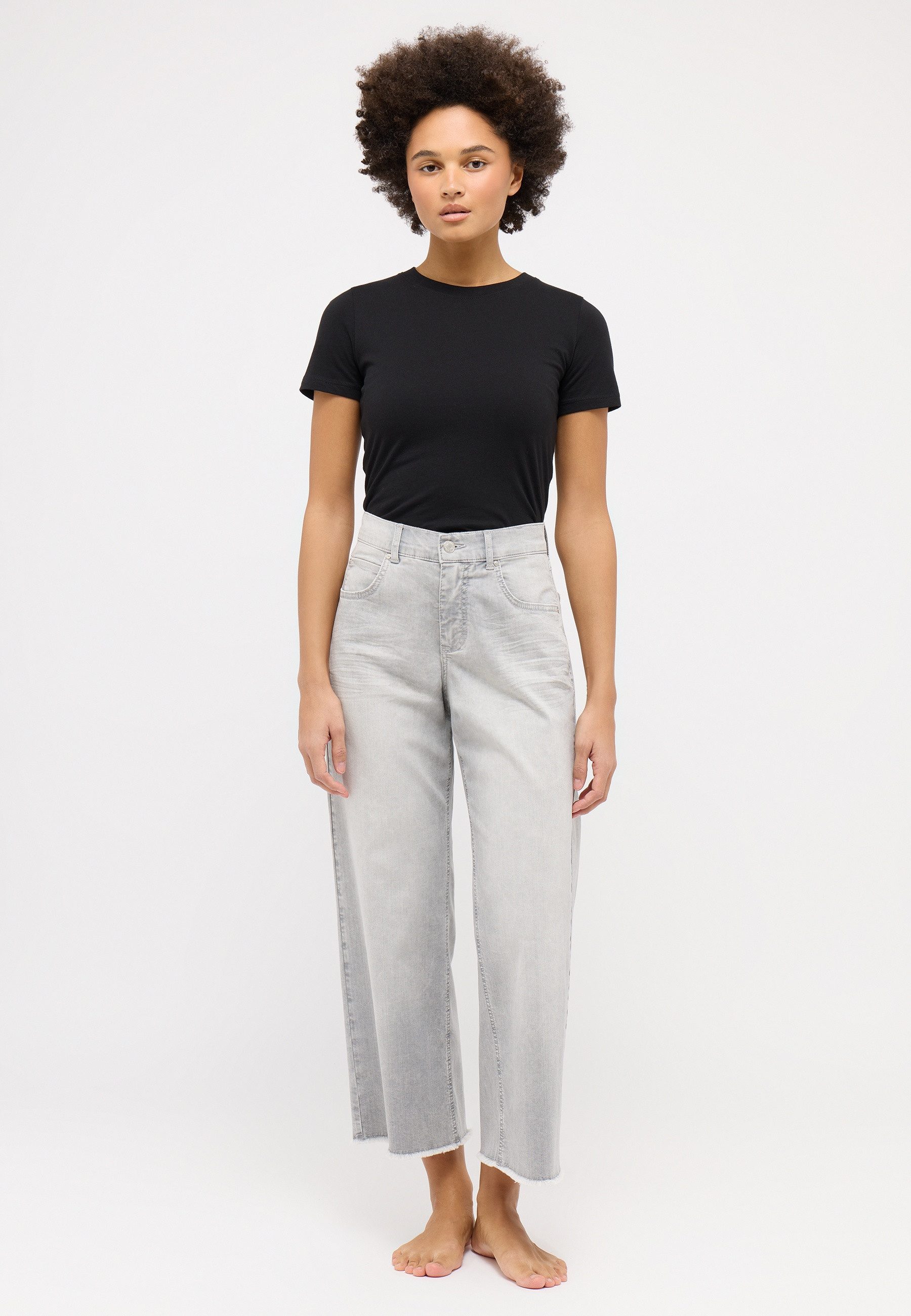 ANGELS Straight-Jeans Linn Culotte
