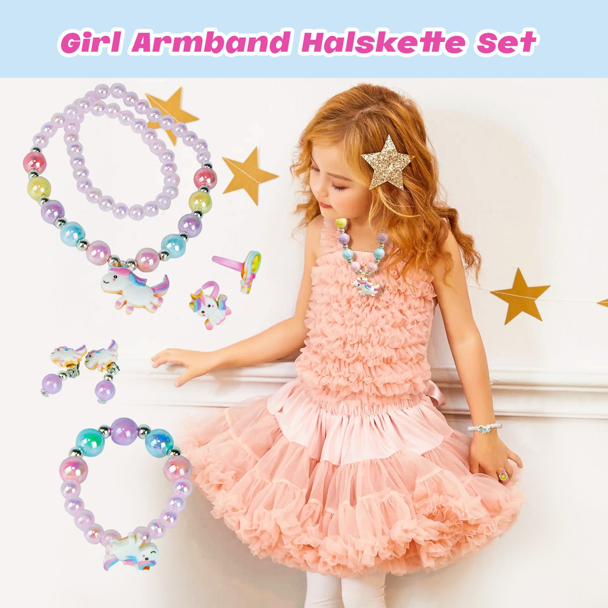 AdelDream Schmuckkasten Musik-Aufbewahrungsbox mit Einhorn Engelsflügeln