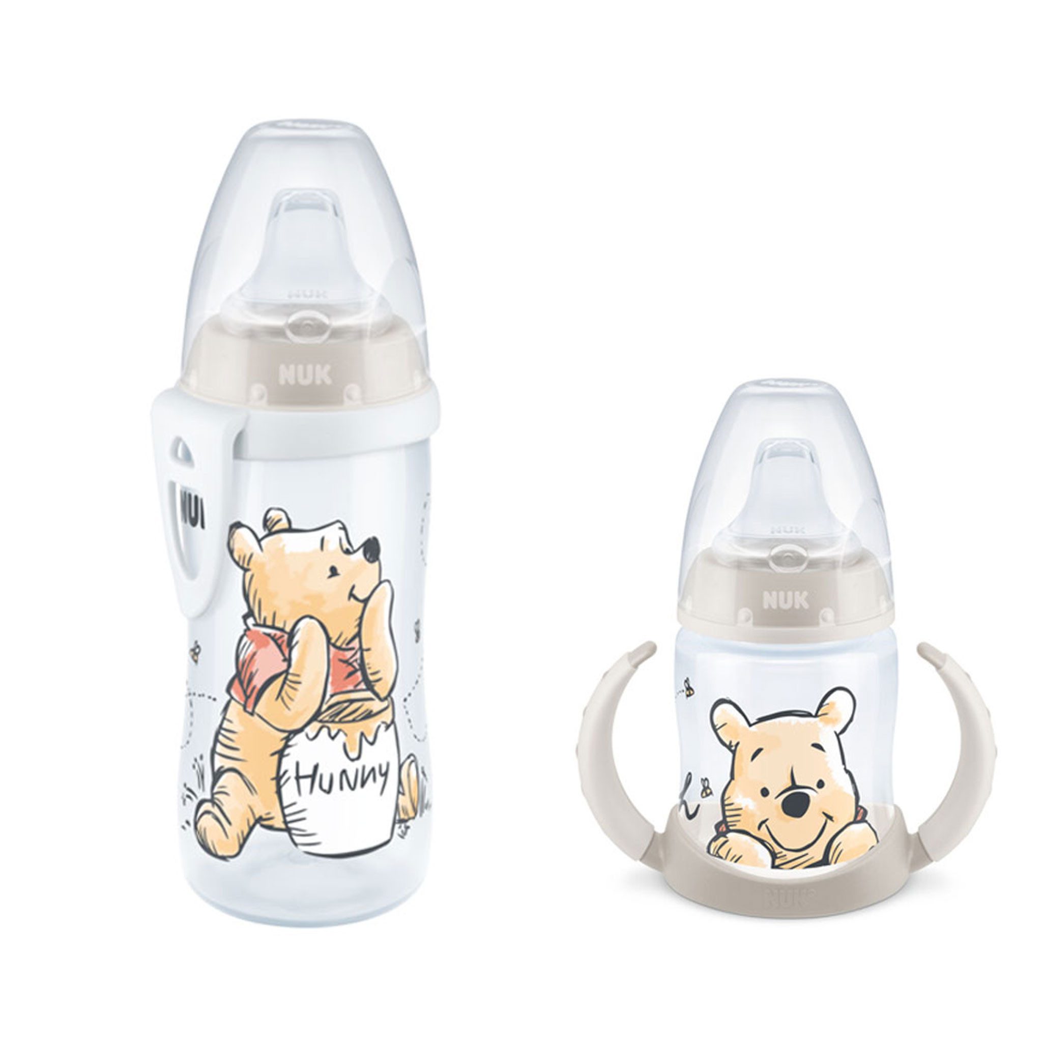 NUK Babyflasche NUK Babytrinklernflasche mit Active Cup 12M+ Auslaufsicherer