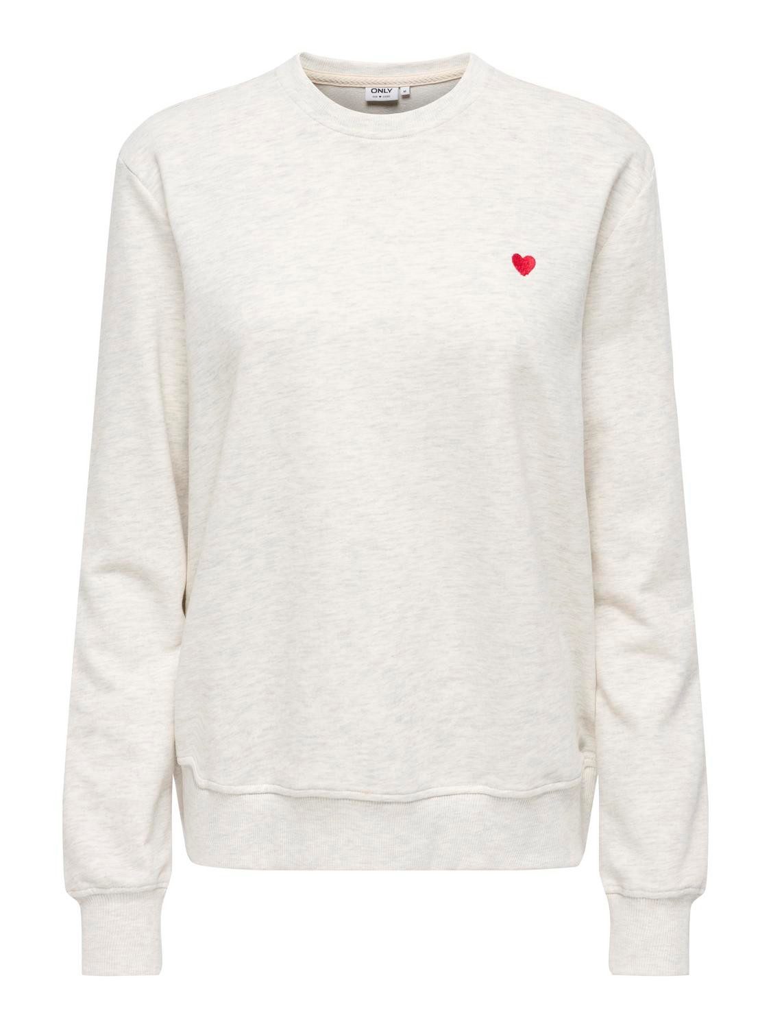 ONLY Sweatshirt ONLADELLE L/S O NECK UB CS SWT Baumwollmischung, regular fi günstig online kaufen