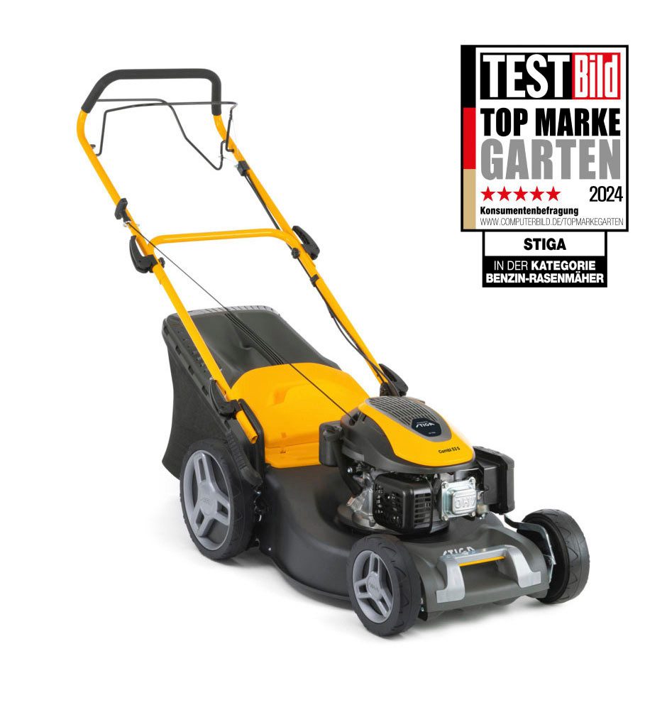 STIGA GARDEN Benzinrasenmäher COMBI 53 S, 51 cm Schnittbreite, Radantrieb, 3-in-1 Schnittsystem