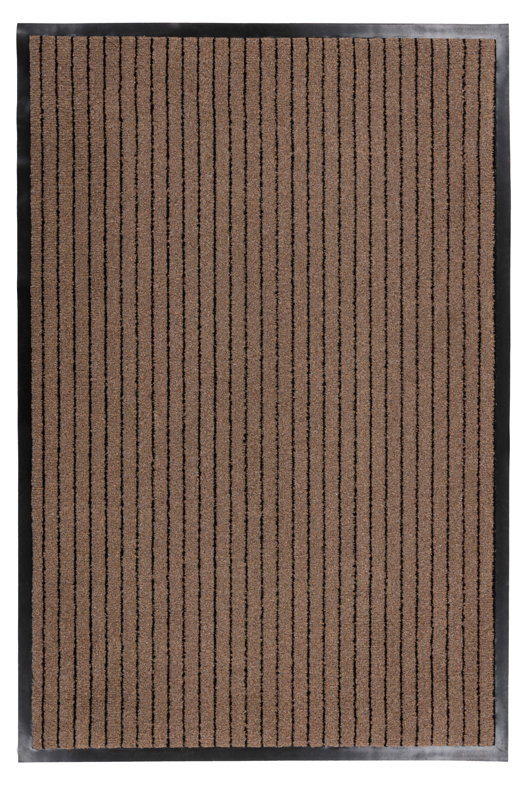 Kayoom Fußmatte Fine Line 225, rechteckig, Höhe: 6 mm, Türmatte, Eingang, Schmutzfang, mit Streifen