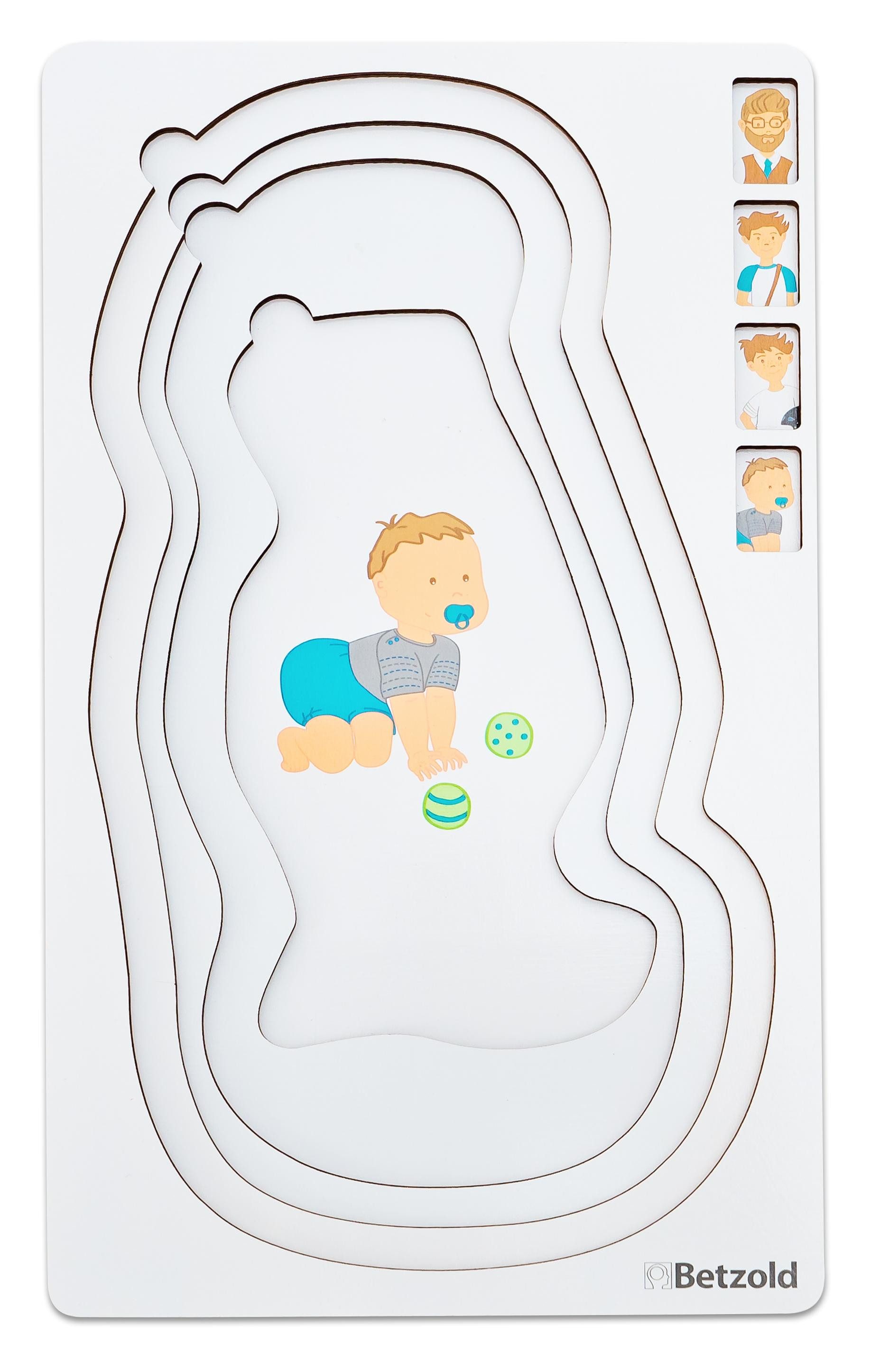 Betzold Puzzle Lagenpuzzle „Lebenslauf“, Puzzleteile