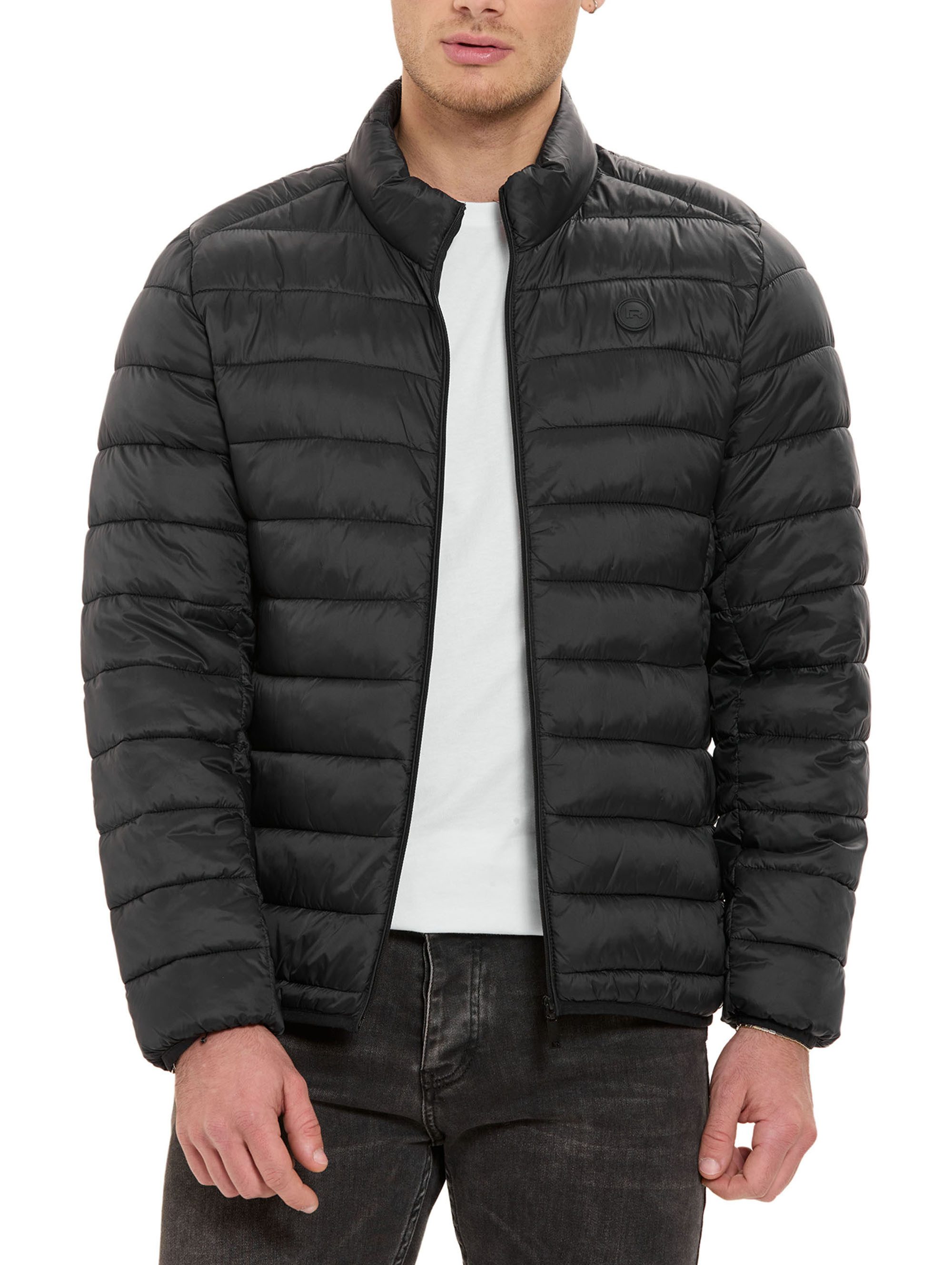 RedBridge Sommerjacke mit Stehkragen und Reißverschluss Steppjacke Casual Leichte Wattierung, horizontale Steppung – Bild 4 von 5