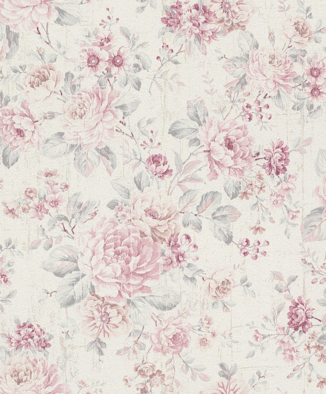 Rasch Vliestapete Rasch Selection, Floral, rosa creme 516029 günstig online kaufen