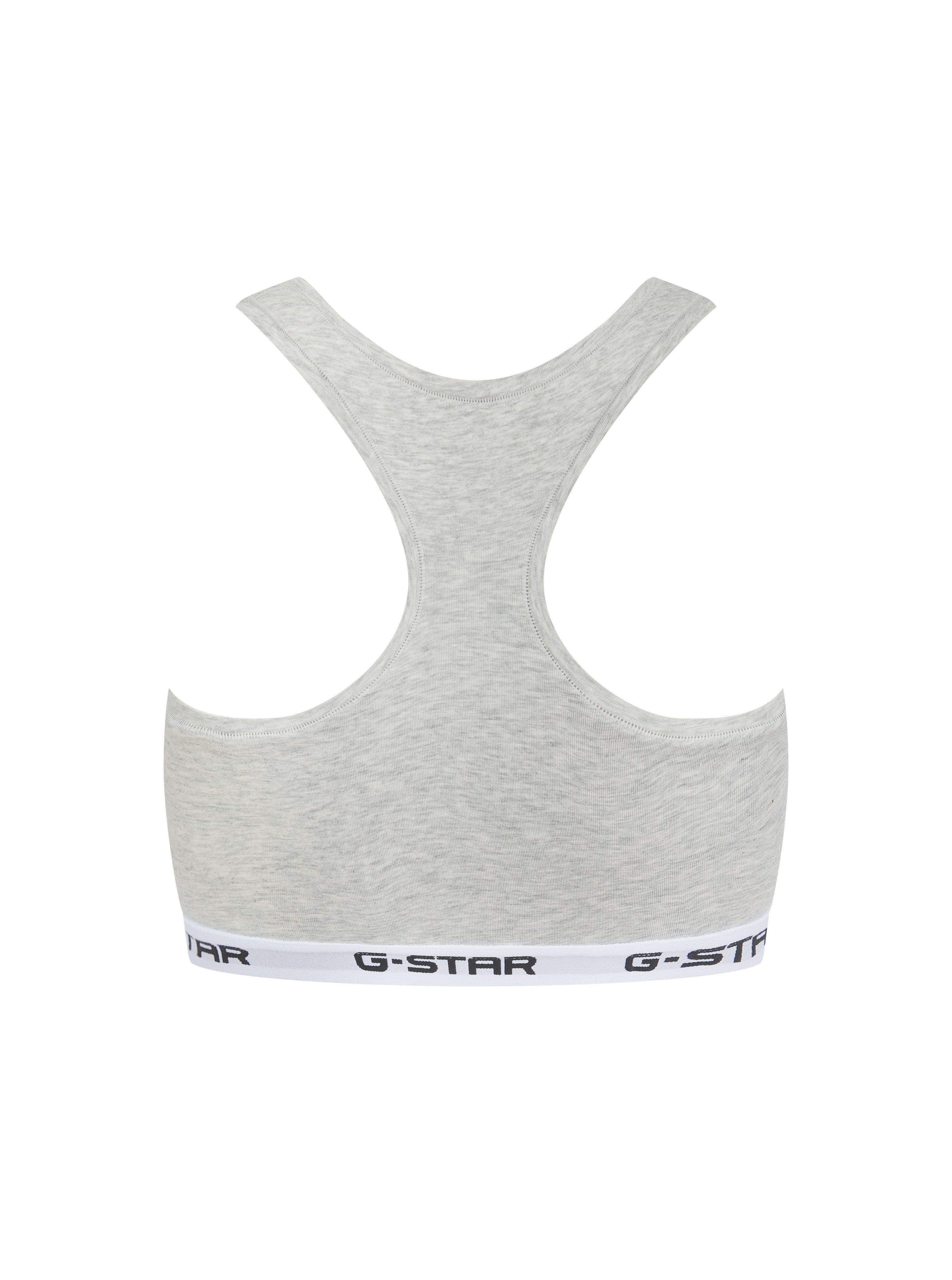 G-STAR Bralette CARNELIAN, BRAS 2 PACK RACERBACK (Packung, 2-tlg) mit Logo-Saum