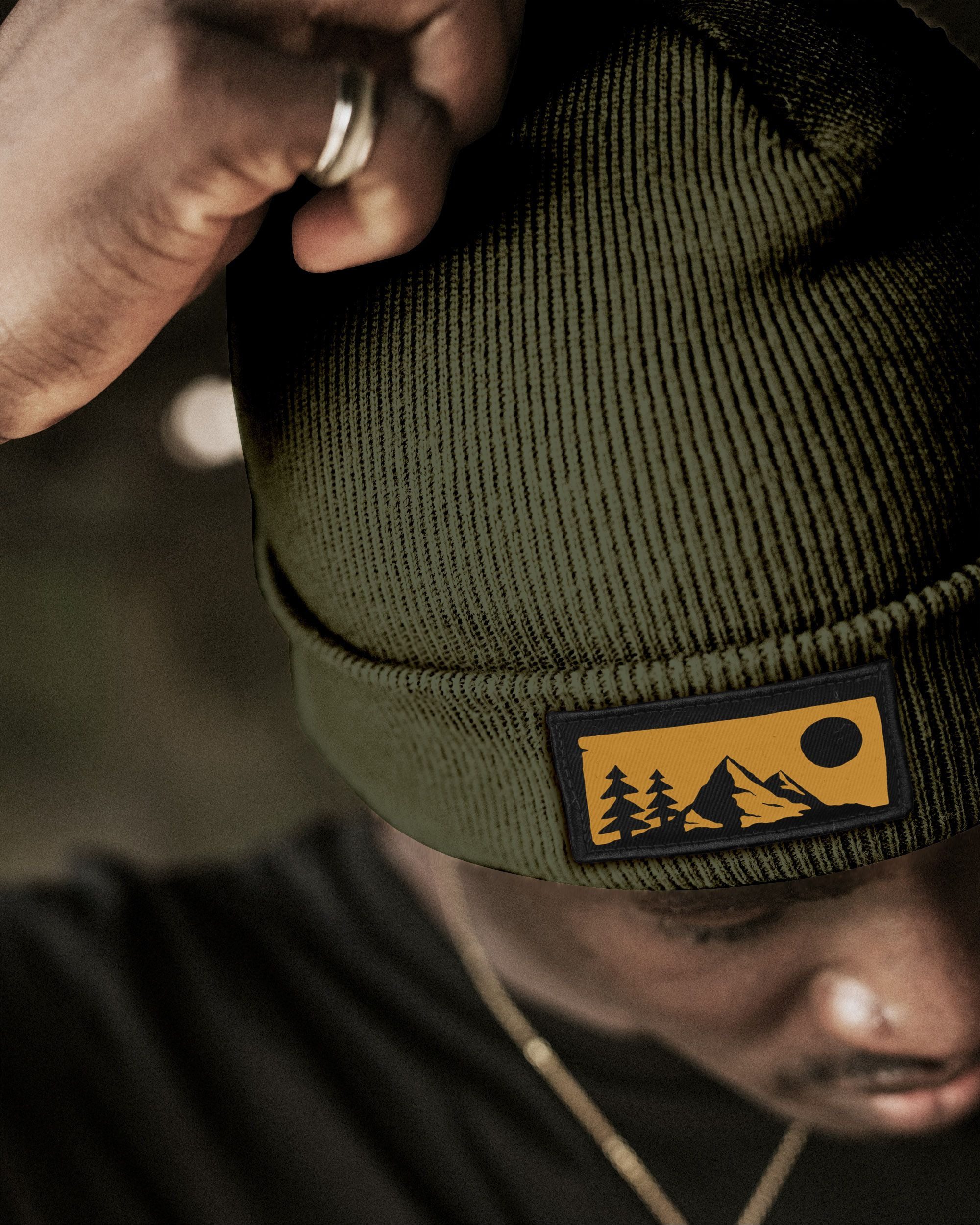 Neverless Strickmütze Herren Wintermütze Naturmotiv Beanie günstig online kaufen