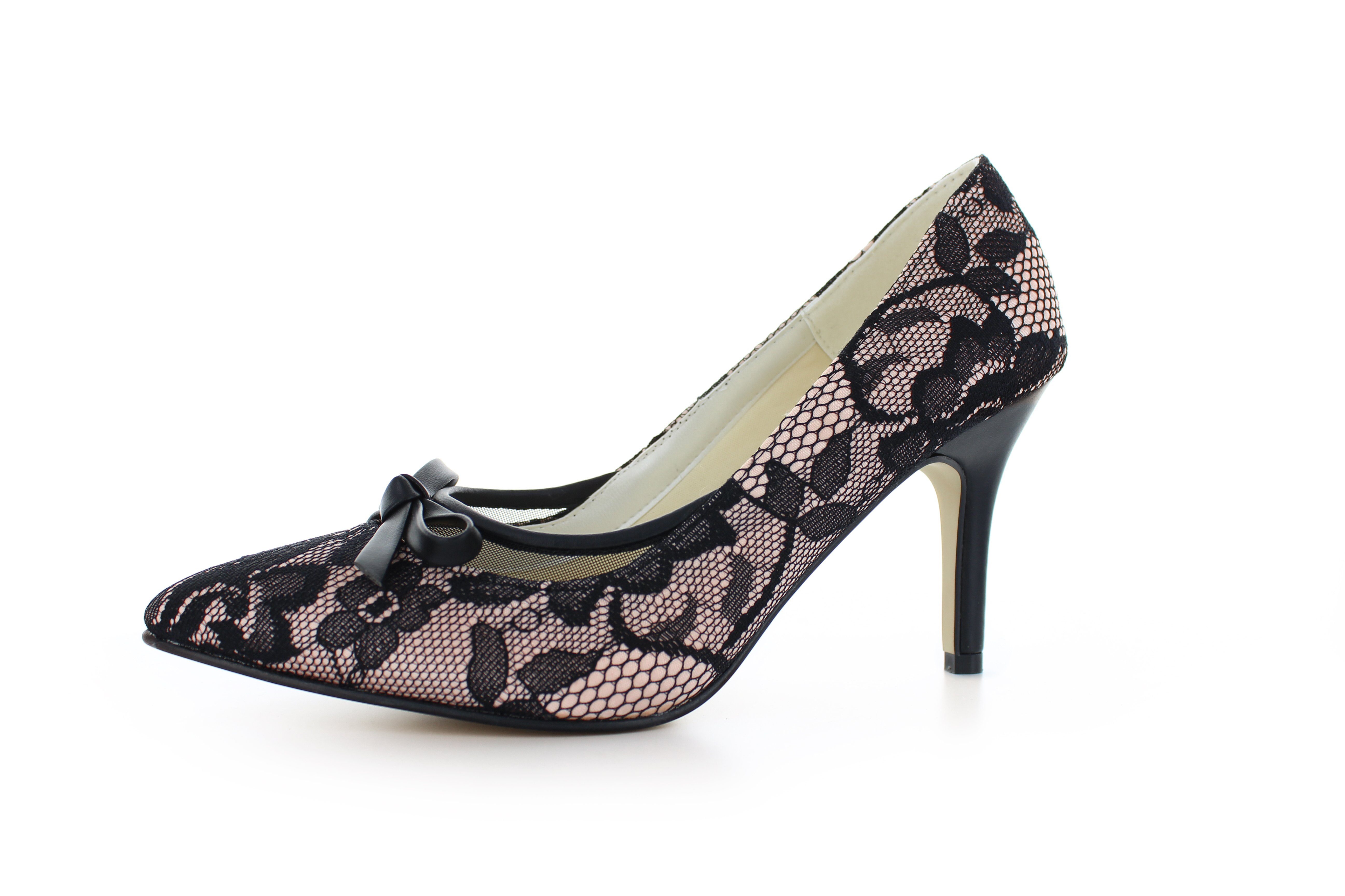 White Lady 716 Vintage Pumps aus Spitze Pumps