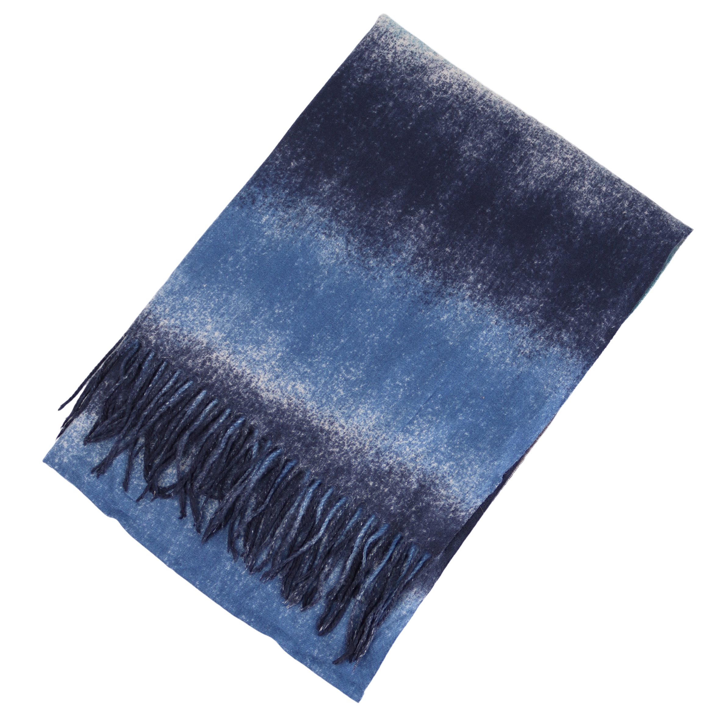 MIRROSI Modeschal weicher und warmer im Farbverlauf mit Fransen, 70x180cm, günstig online kaufen