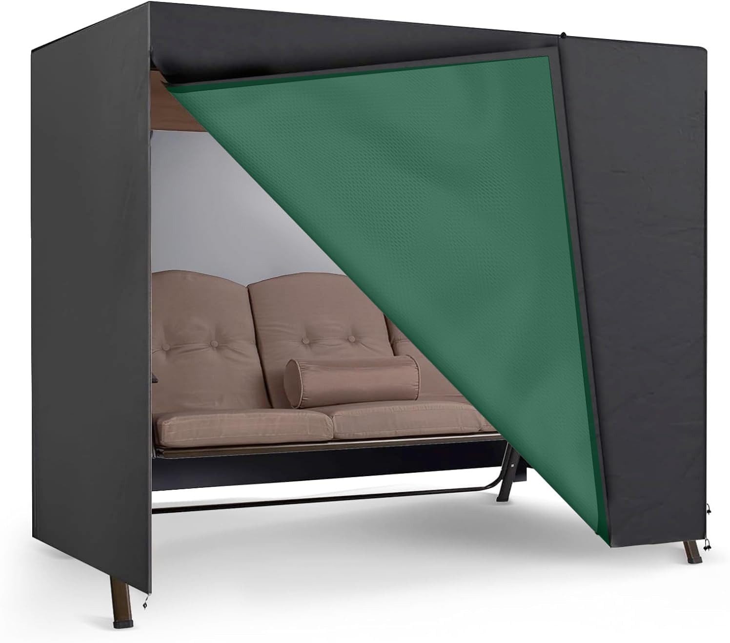 PlaneEasy.® Gartenmöbel-Schutzhülle Schutzhülle für Hollywoodschaukel 2,3,4-Sitzer - Plane Gartenschaukel (Packung, 1-St., Hollywoodschaukel-Schutzhülle), mit Reißverschluss