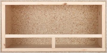 ECOZONE Terrarium Holz Terrarium mit Seitenbelüftung 100 x 60 x 50cm, Aus OSB Platten