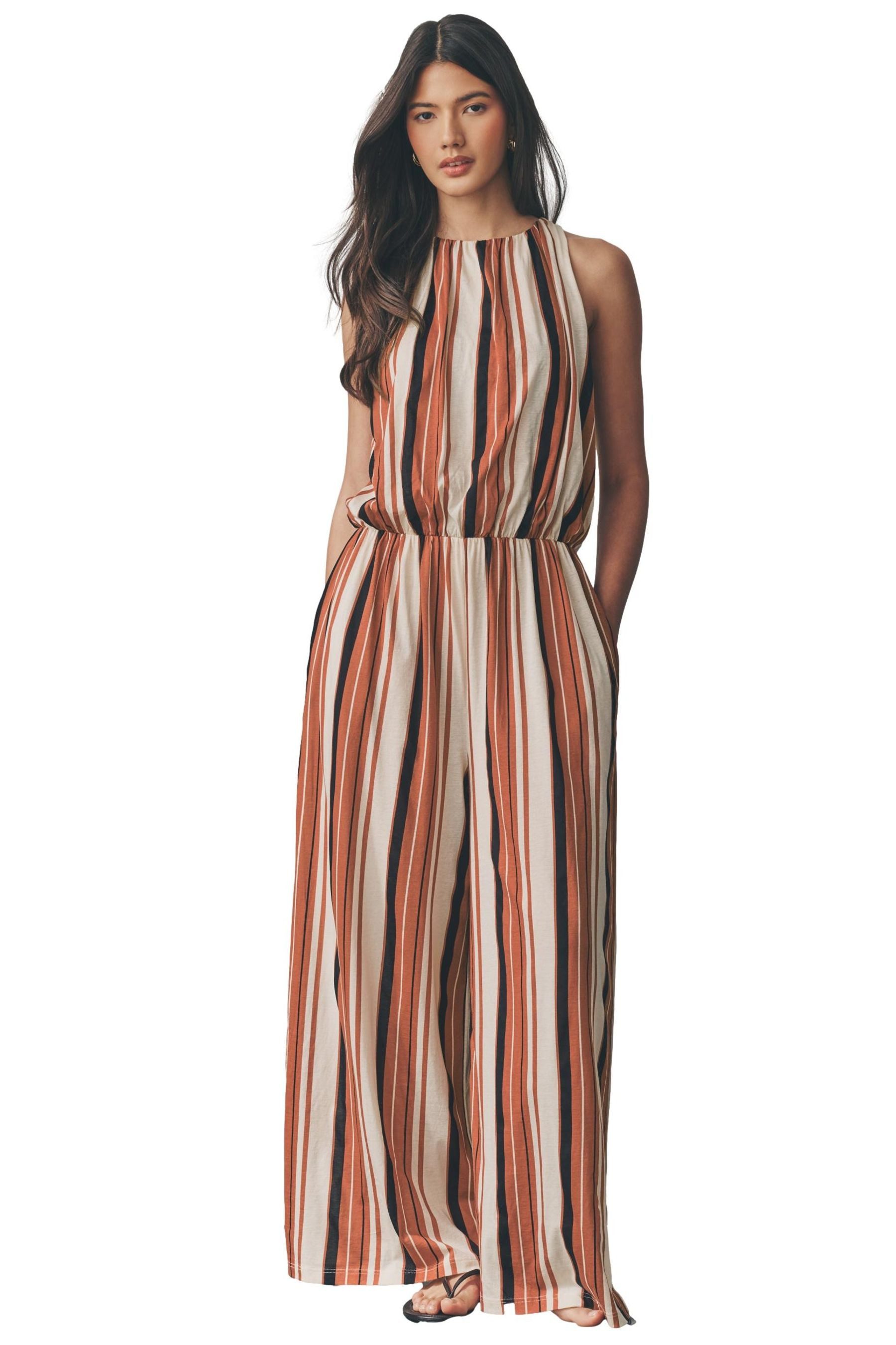 Next Jumpsuit Ärmelloser Jumpsuit mit weitem günstig online kaufen
