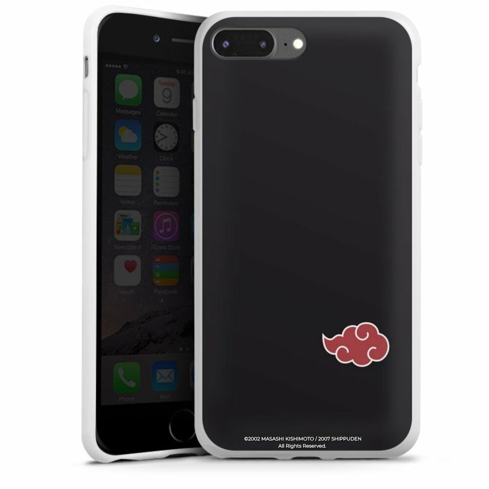 DeinDesign Handyhülle Akatsuki Naruto Shippuden Offizielles Lizenzprodukt Akatsuki Black, Apple iPhone 8 Plus Silikon Hülle Bumper Case Handy Schutzhülle