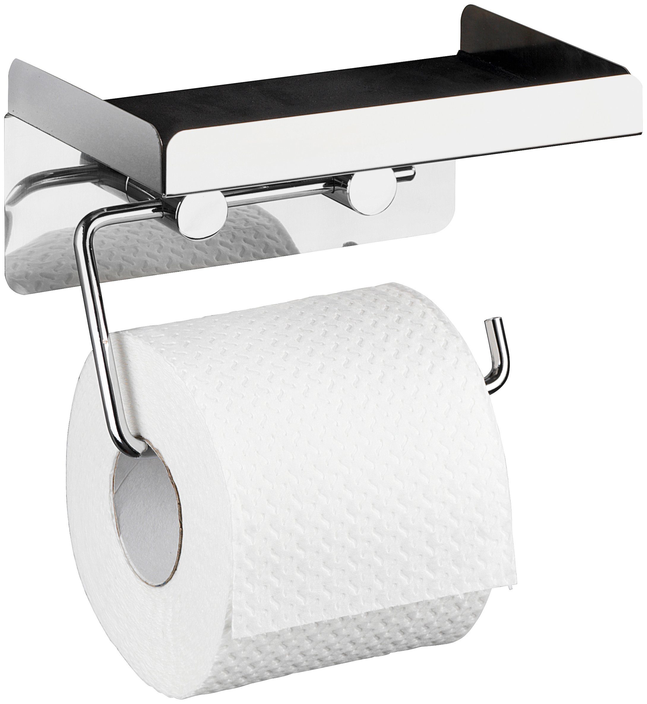 WENKO Toilettenpapierhalter, 2in1 Kombination