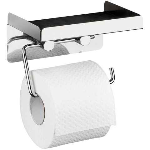 WENKO Toilettenpapierhalter, 2in1 Kombination