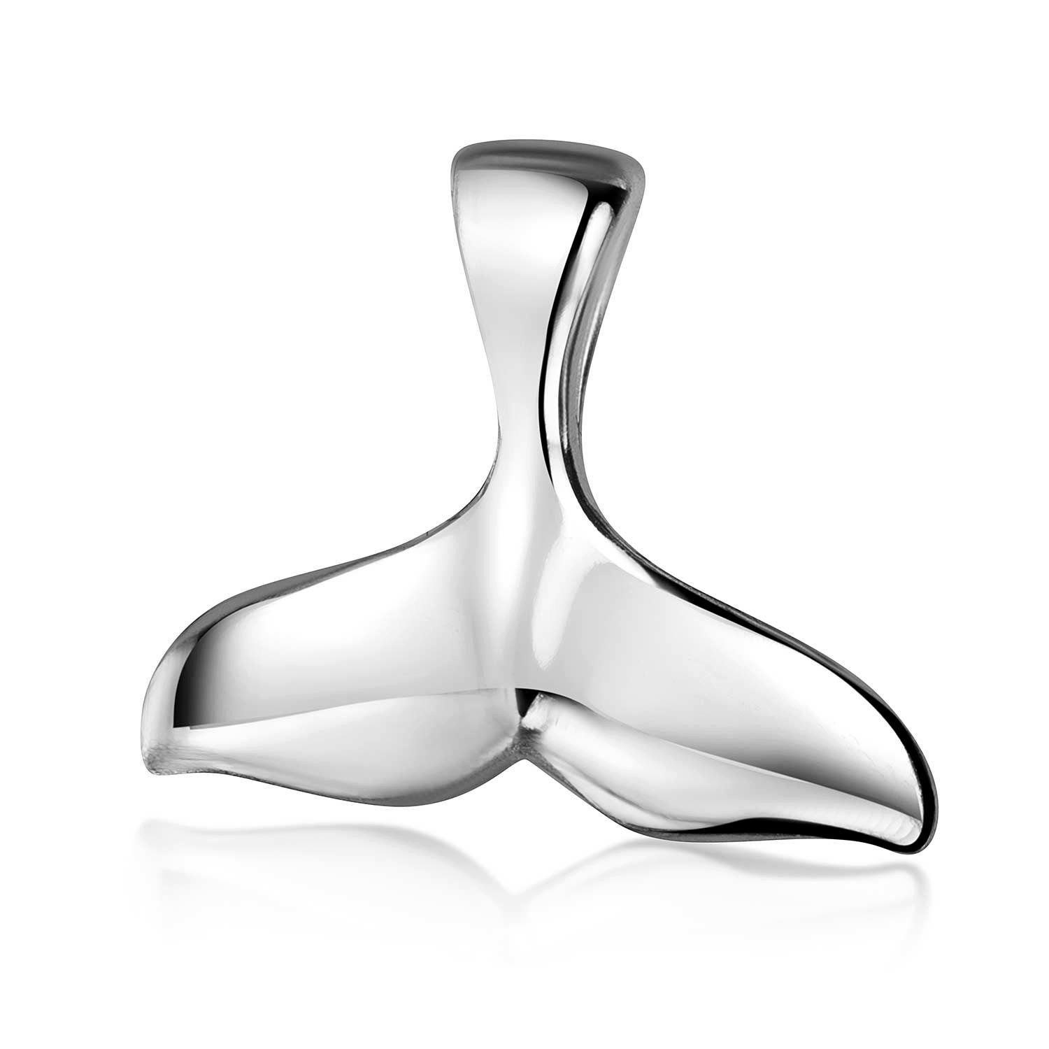 Materia Kettenanhänger Flosse Wal Delfin Silber Hochglanz KA-149, 925  Sterling Silber | Kettenanhänger