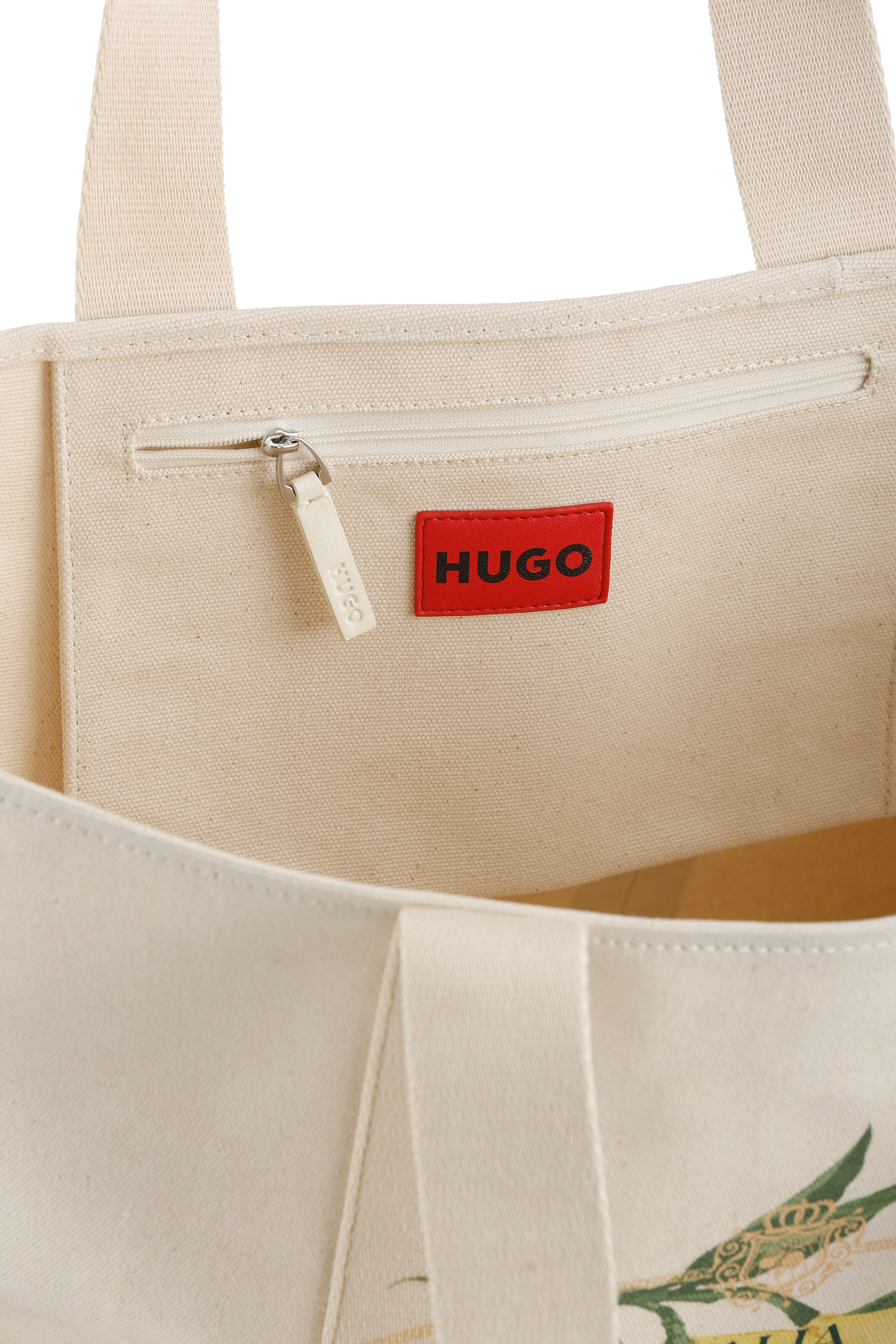 HUGO Shopper Becky, Baumwoll Shopper, Strandtasche, Sommer Shopper