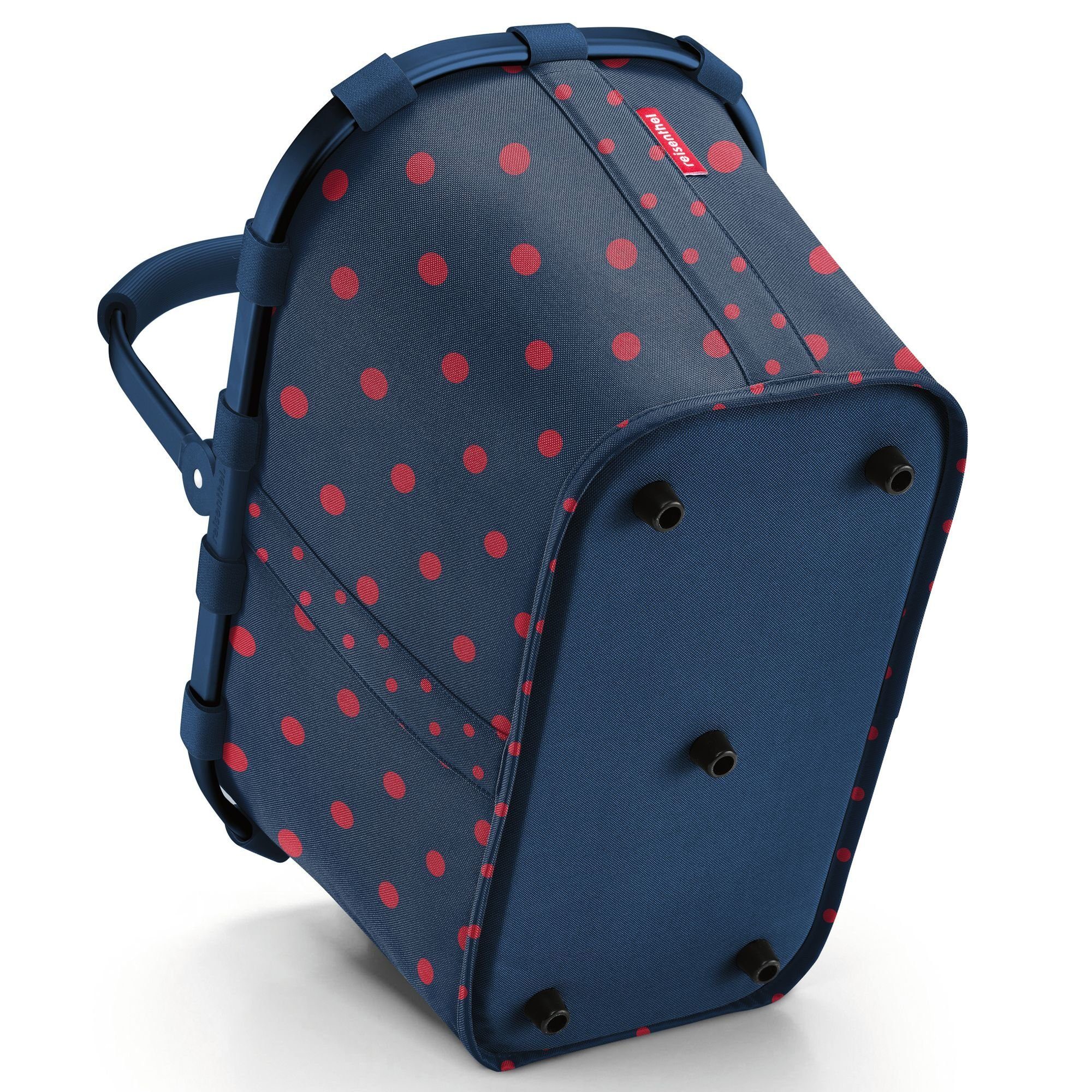 REISENTHEL® Shopper, Polyester mixed dots red frame