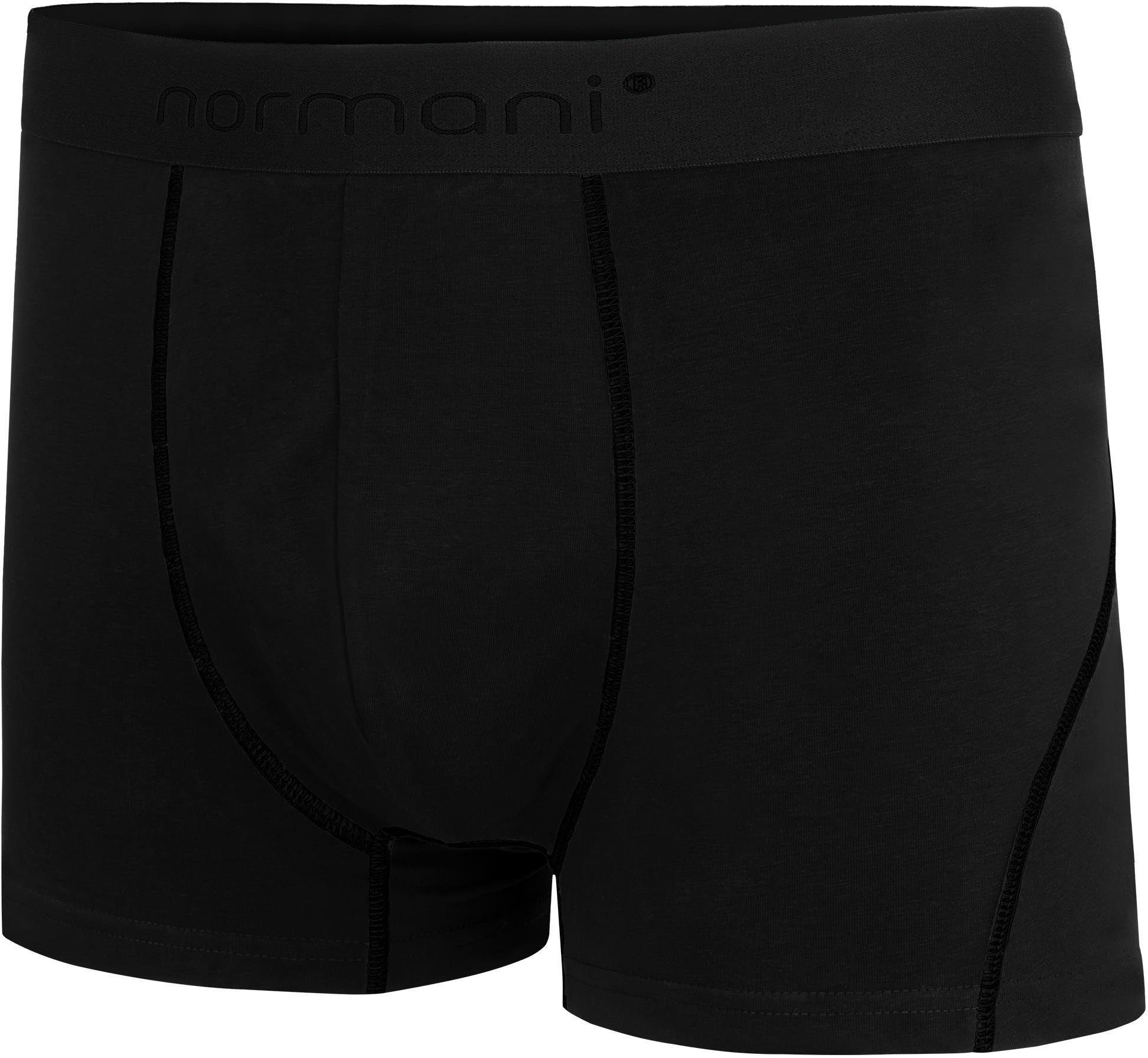 12 atmungsaktiver x Boxershorts Herren normani Schwarz Baumwolle Baumwoll-Boxershorts für Männer Unterhose aus