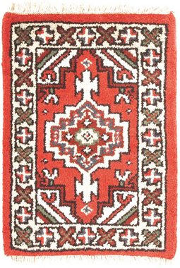 Orientteppich Orient - 60 x 40 cm - rot, morgenland, rechteckig, Höhe: 9 mm, Wohnzimmer, Handgeknüpft, Einzelstück mit Zertifikat