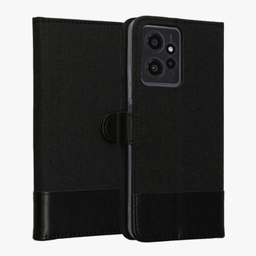kwmobile Handyhülle Wallet Case für Xiaomi Redmi Note 12 (4G), Hülle mit Ständer - Handyhülle Kartenfächer